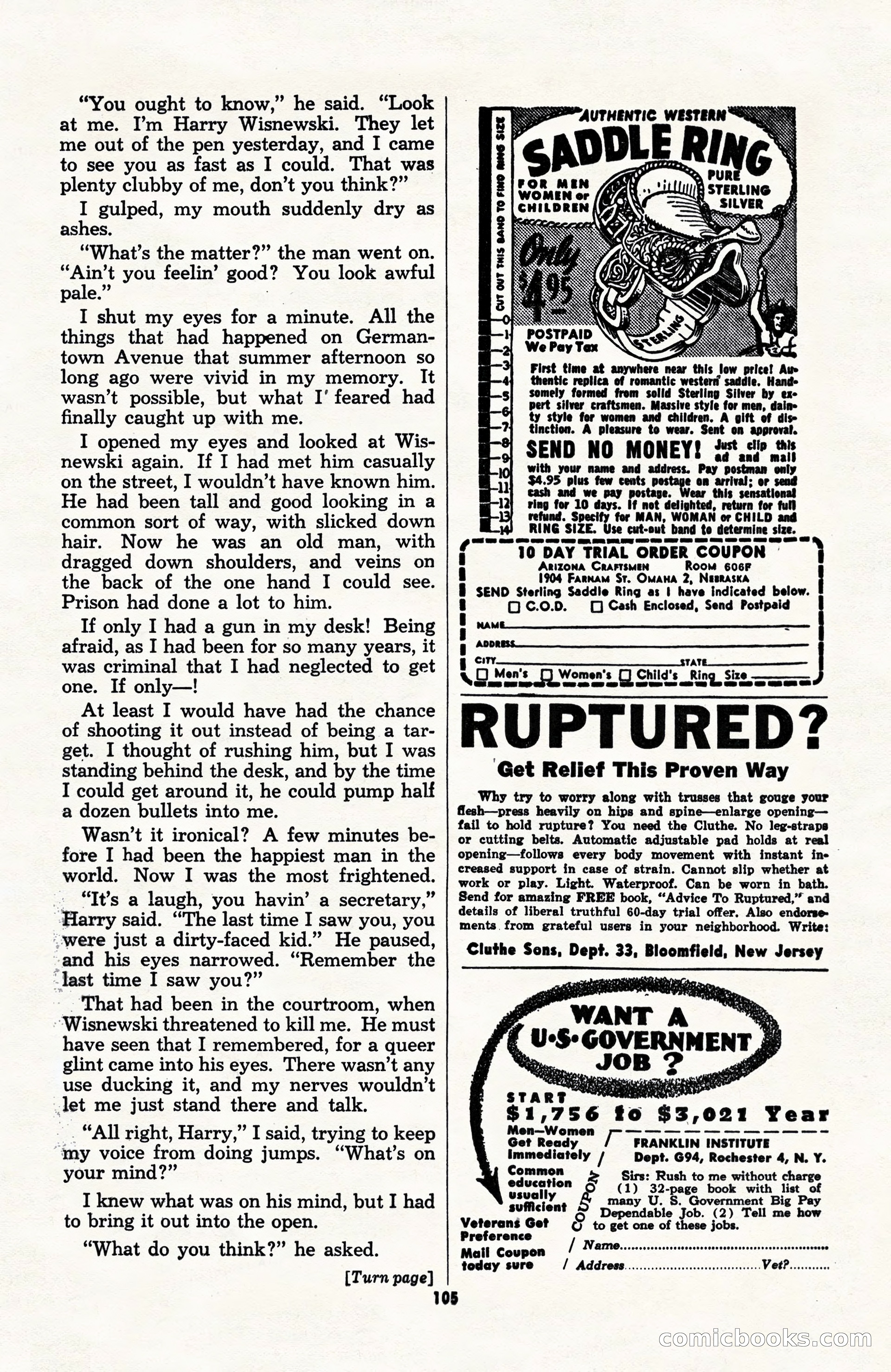 Black Book Detective, June 1947 — page 105 of 116