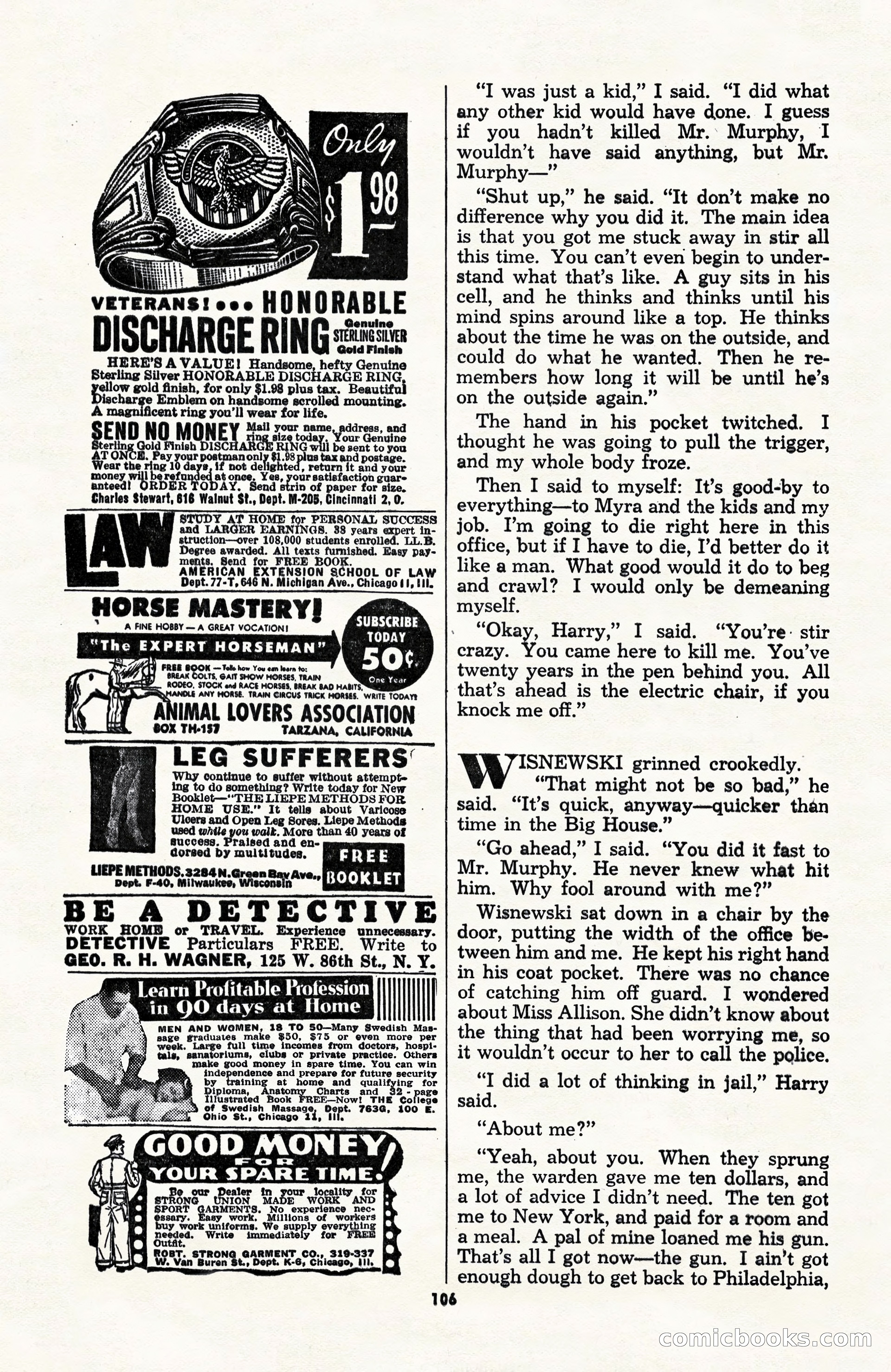 Black Book Detective, June 1947 — page 106 of 116
