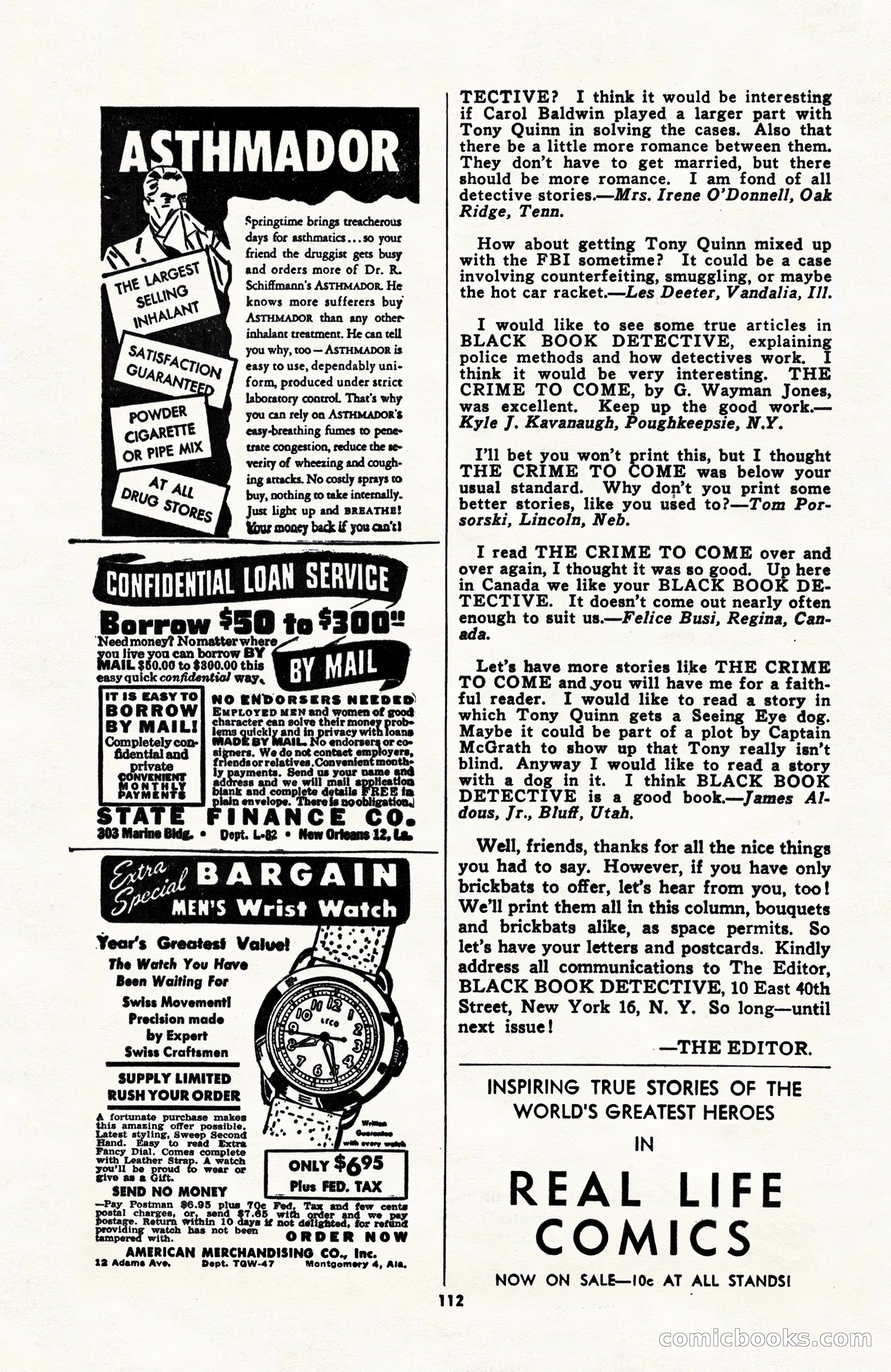 Black Book Detective, June 1947 — page 112 of 116