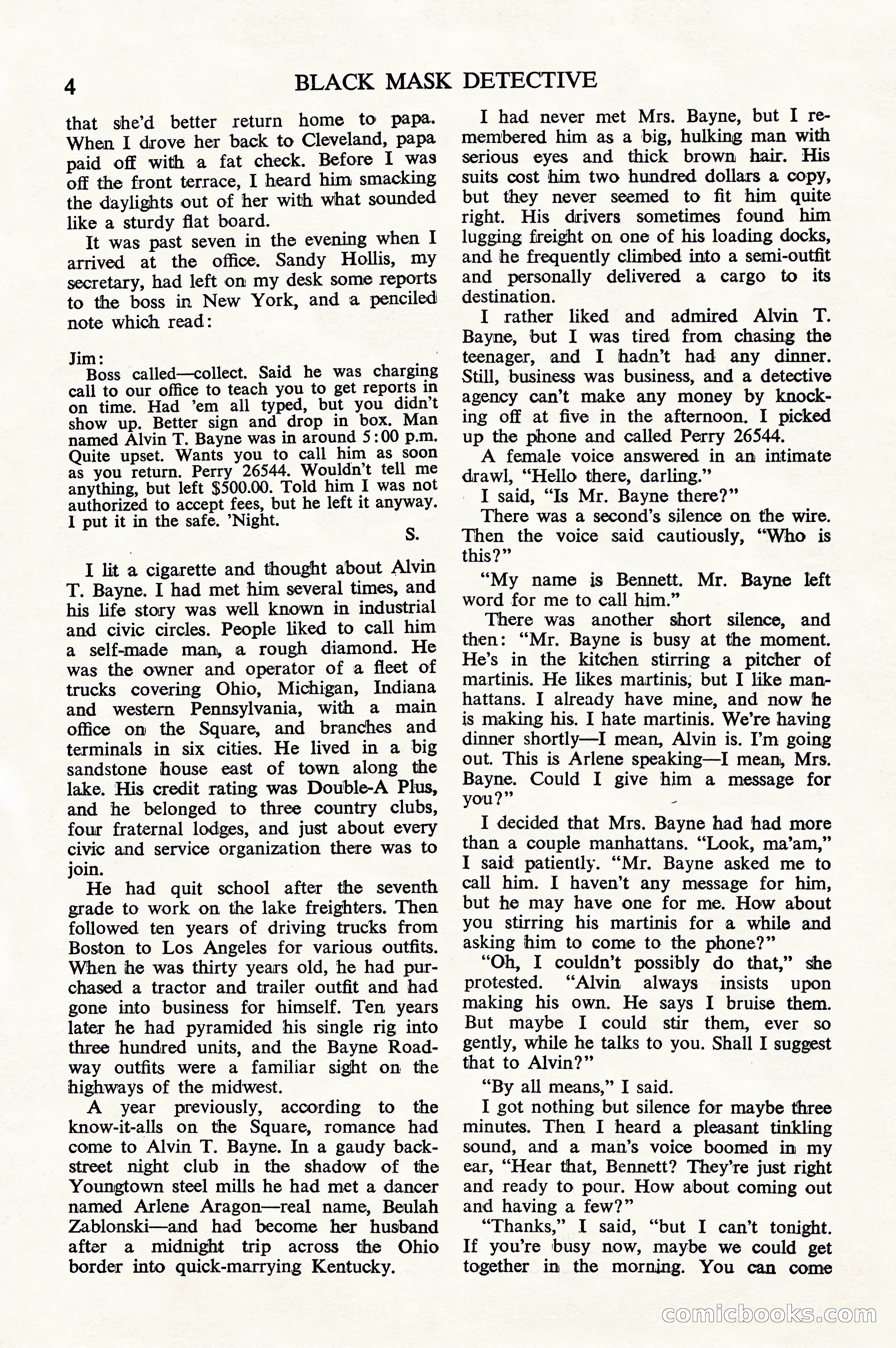 Black Mask Detective, July 1952 — page 6 of 68