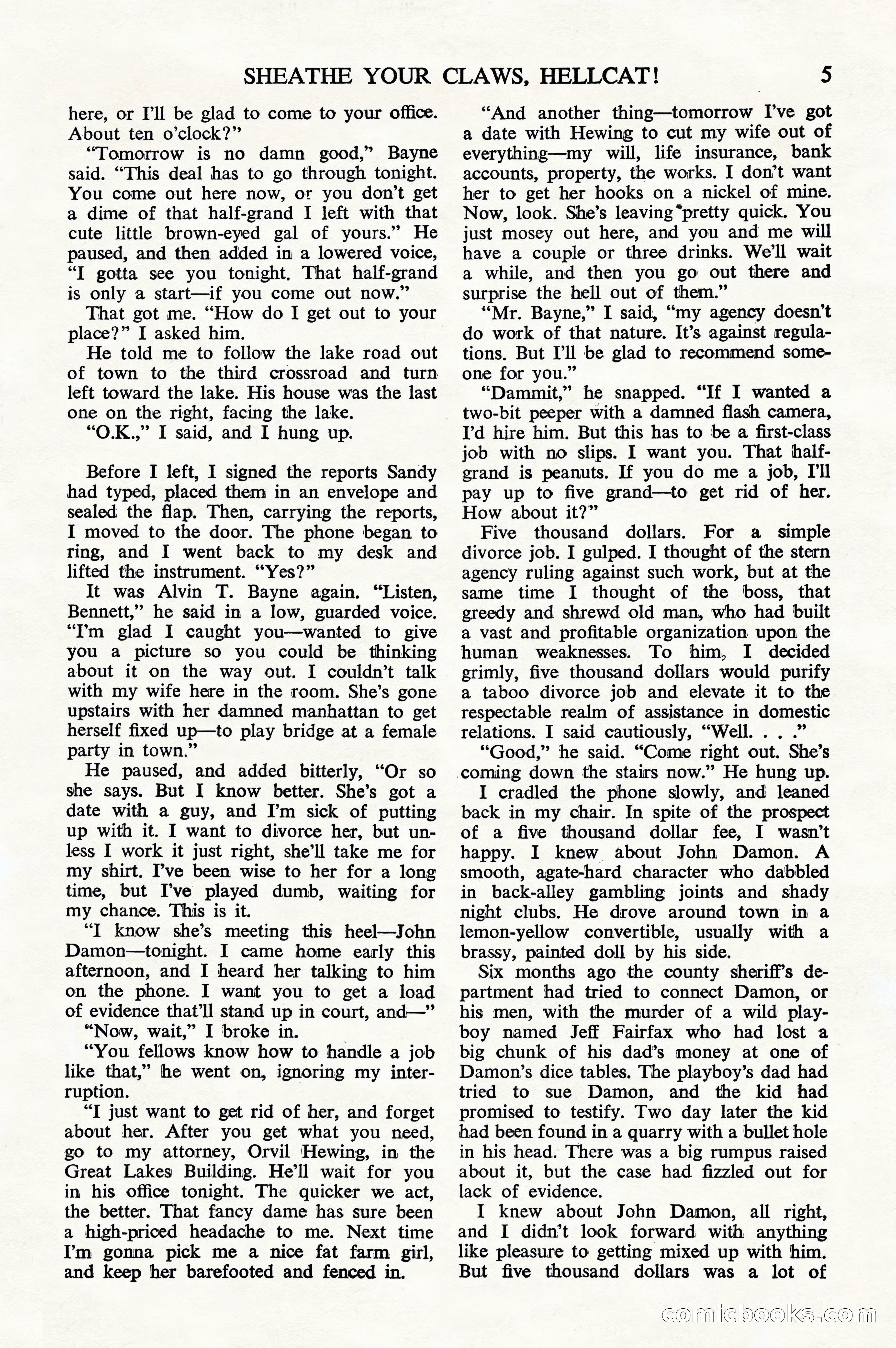 Black Mask Detective, July 1952 — page 7 of 68