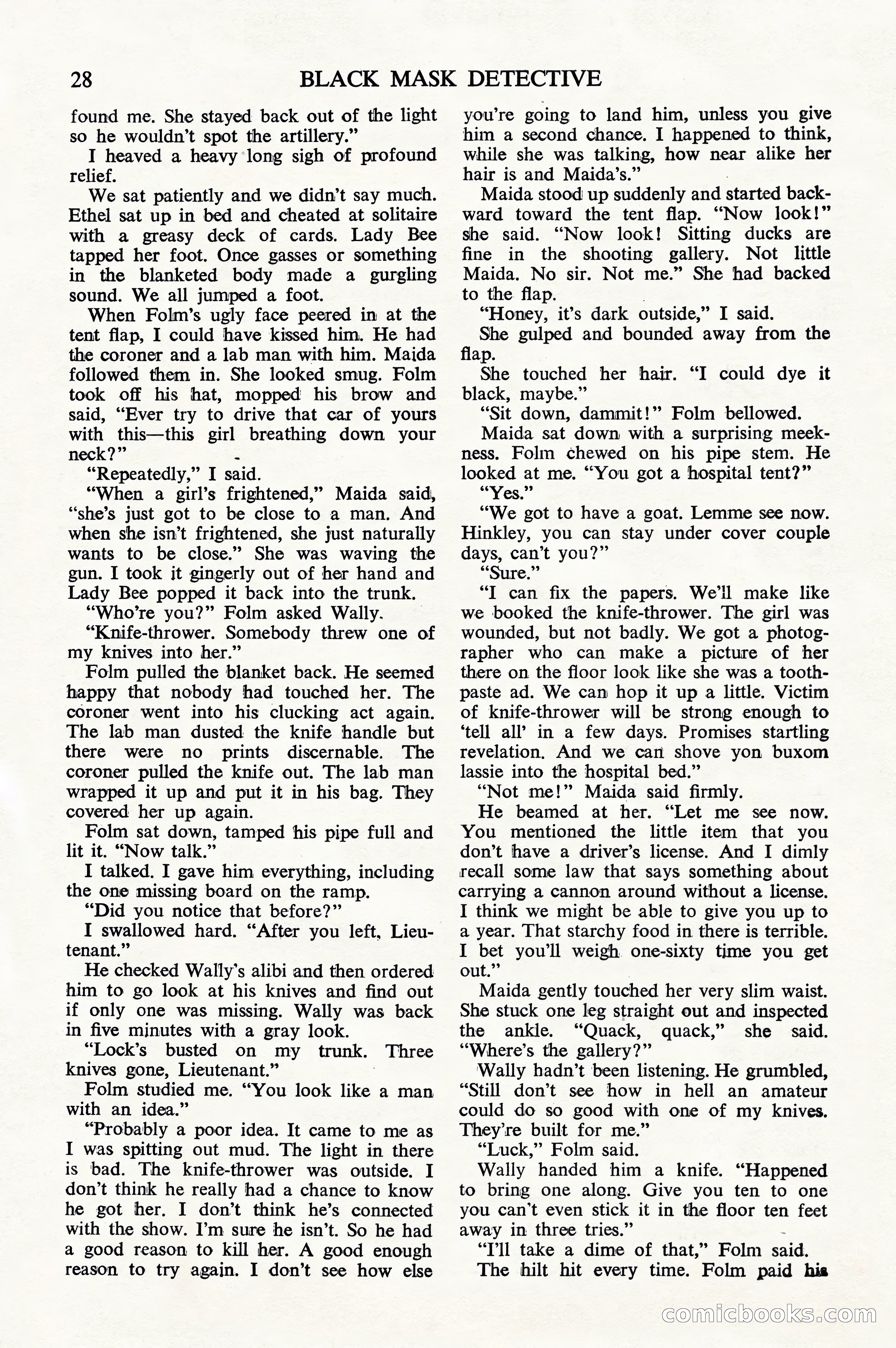 Black Mask Detective, July 1952 — page 30 of 68