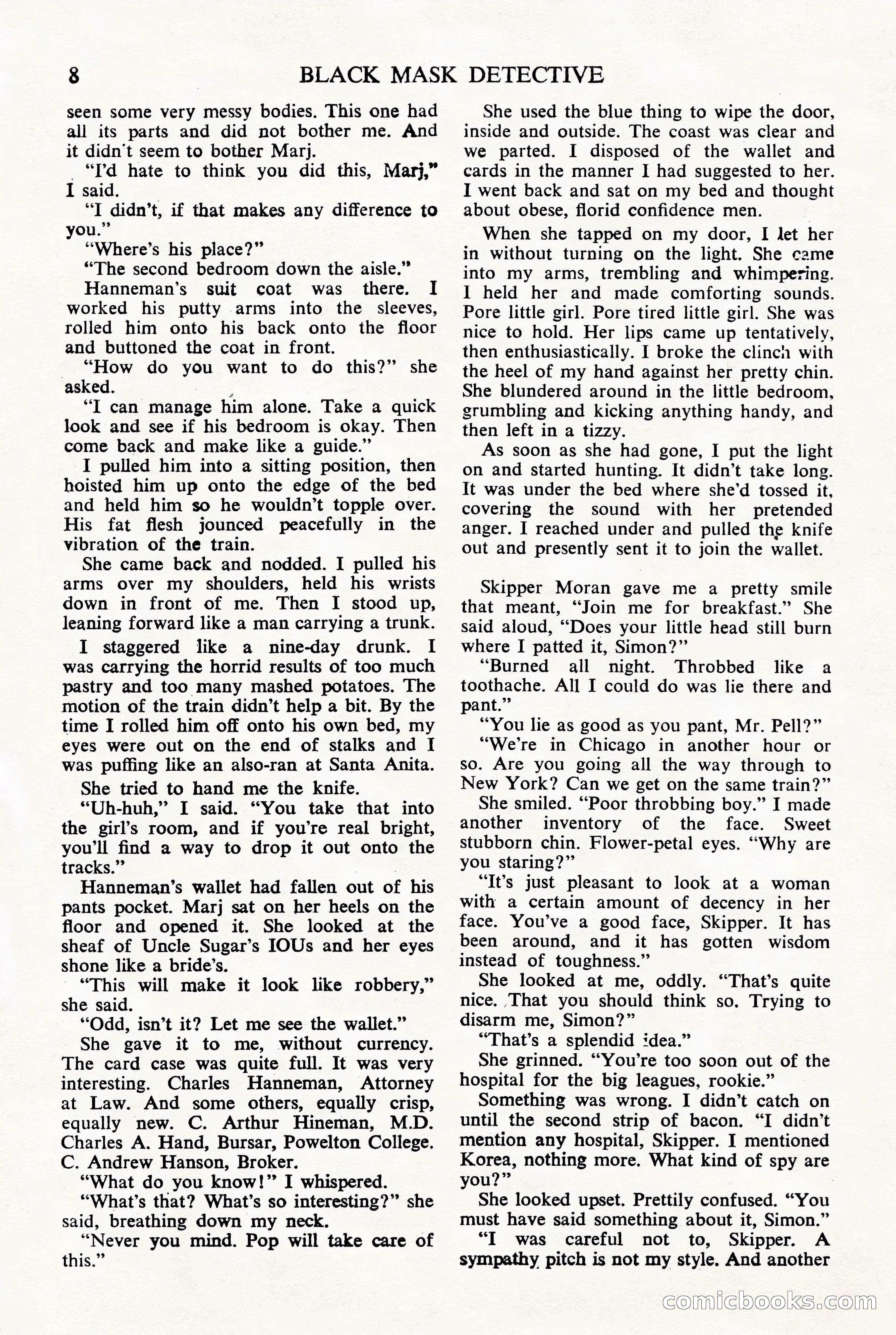 Black Mask Detective, November 1952 (British Edition) — page 10 of 68