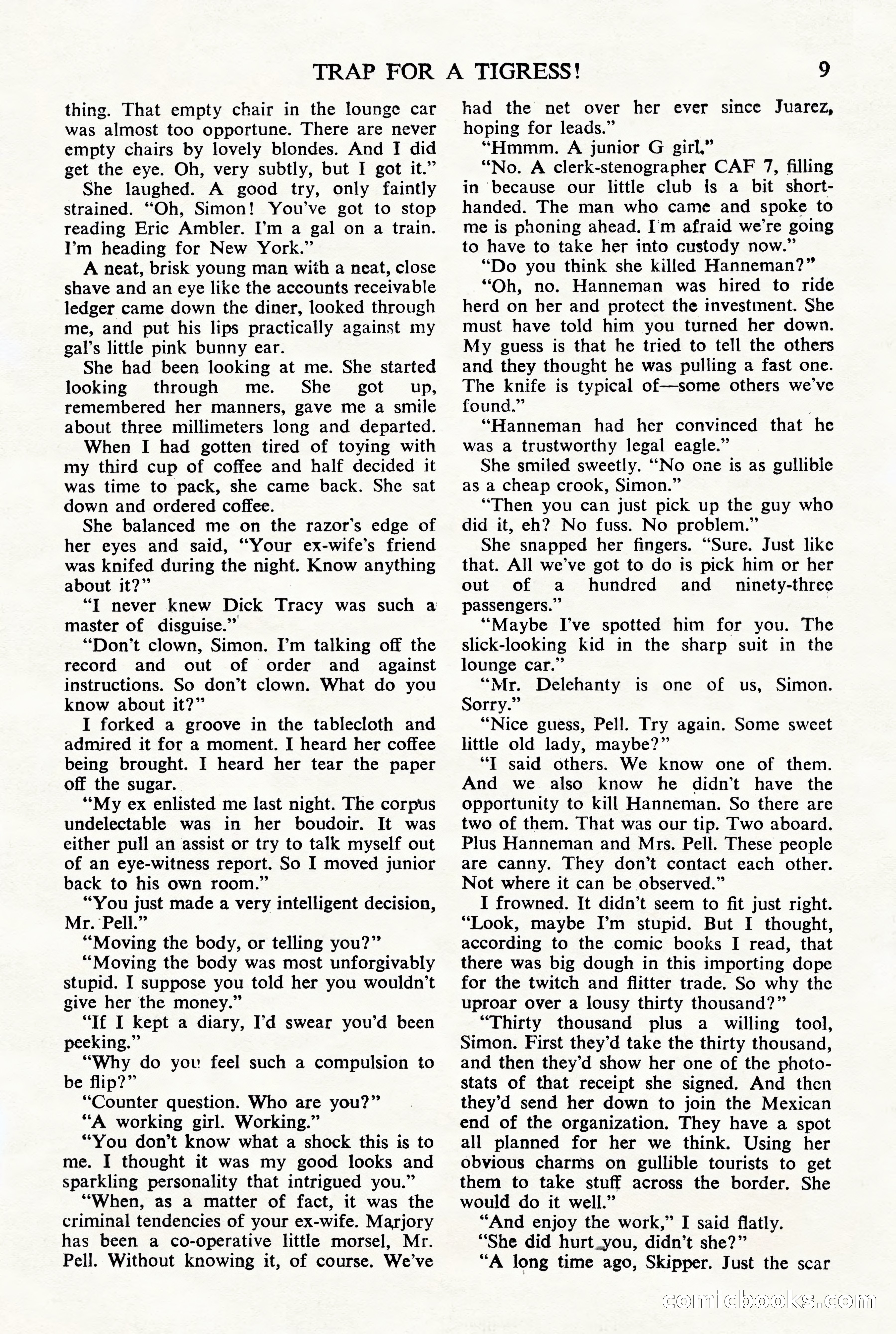 Black Mask Detective, November 1952 (British Edition) — page 11 of 68