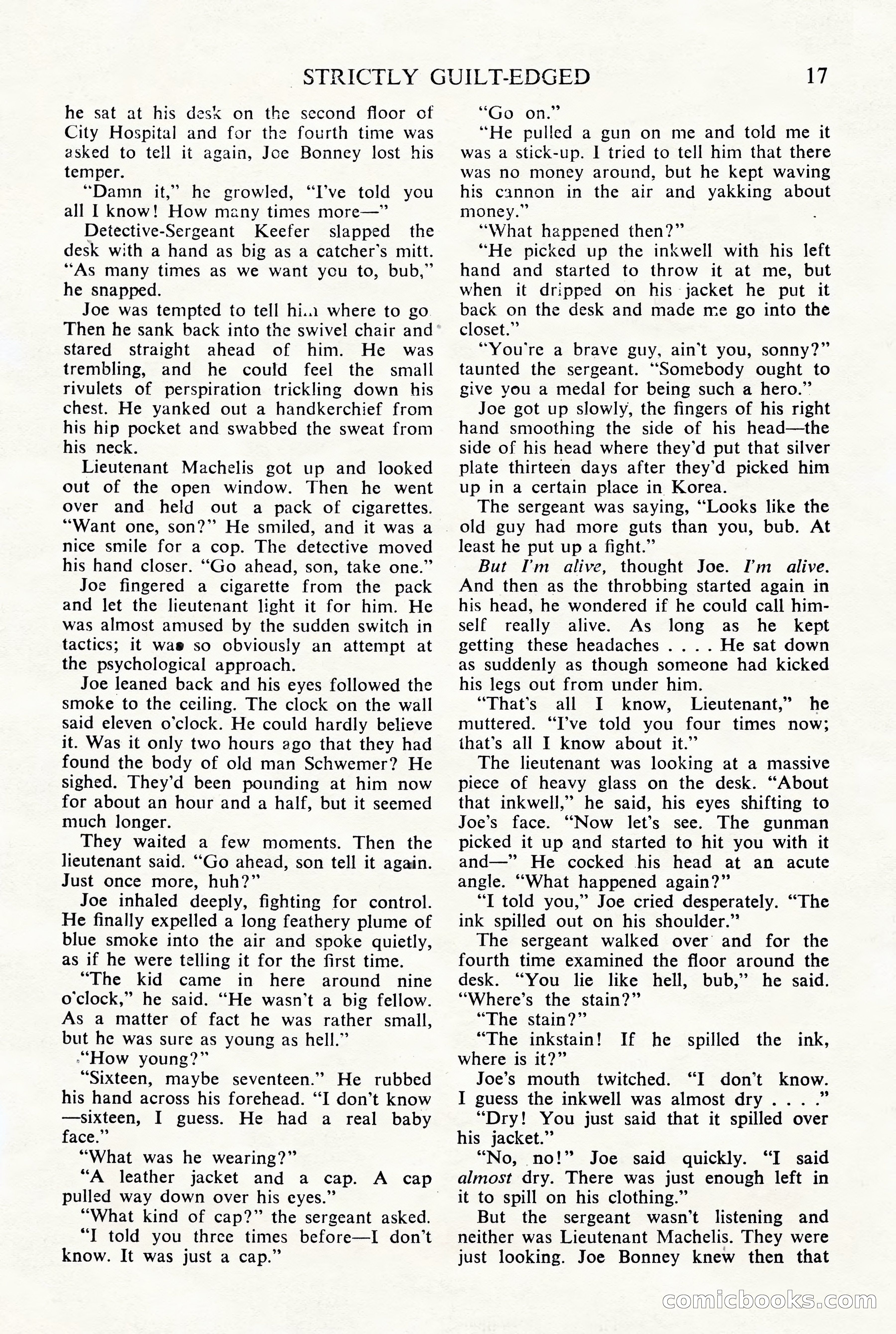 Black Mask Detective, November 1952 (British Edition) — page 19 of 68