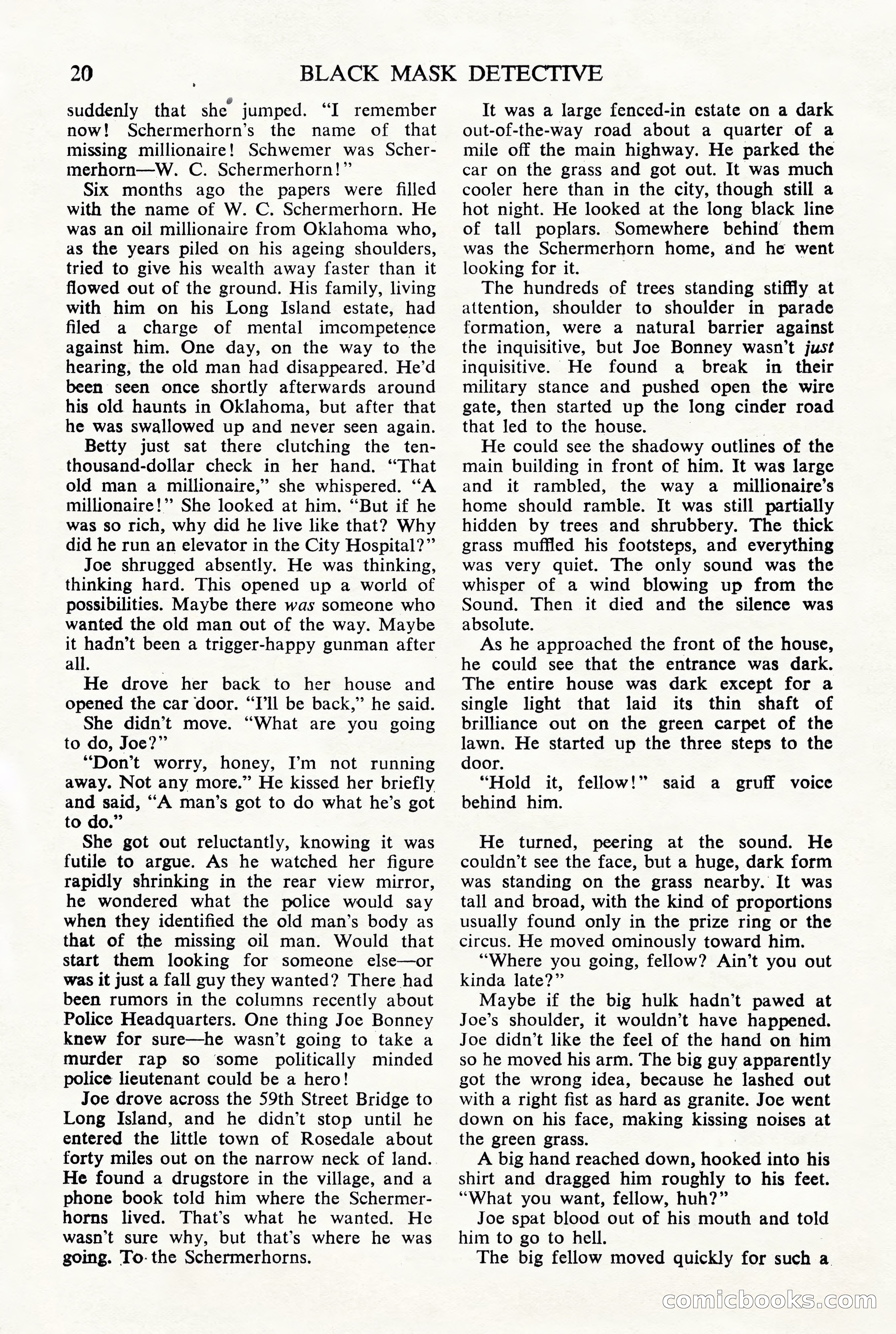Black Mask Detective, November 1952 (British Edition) — page 22 of 68