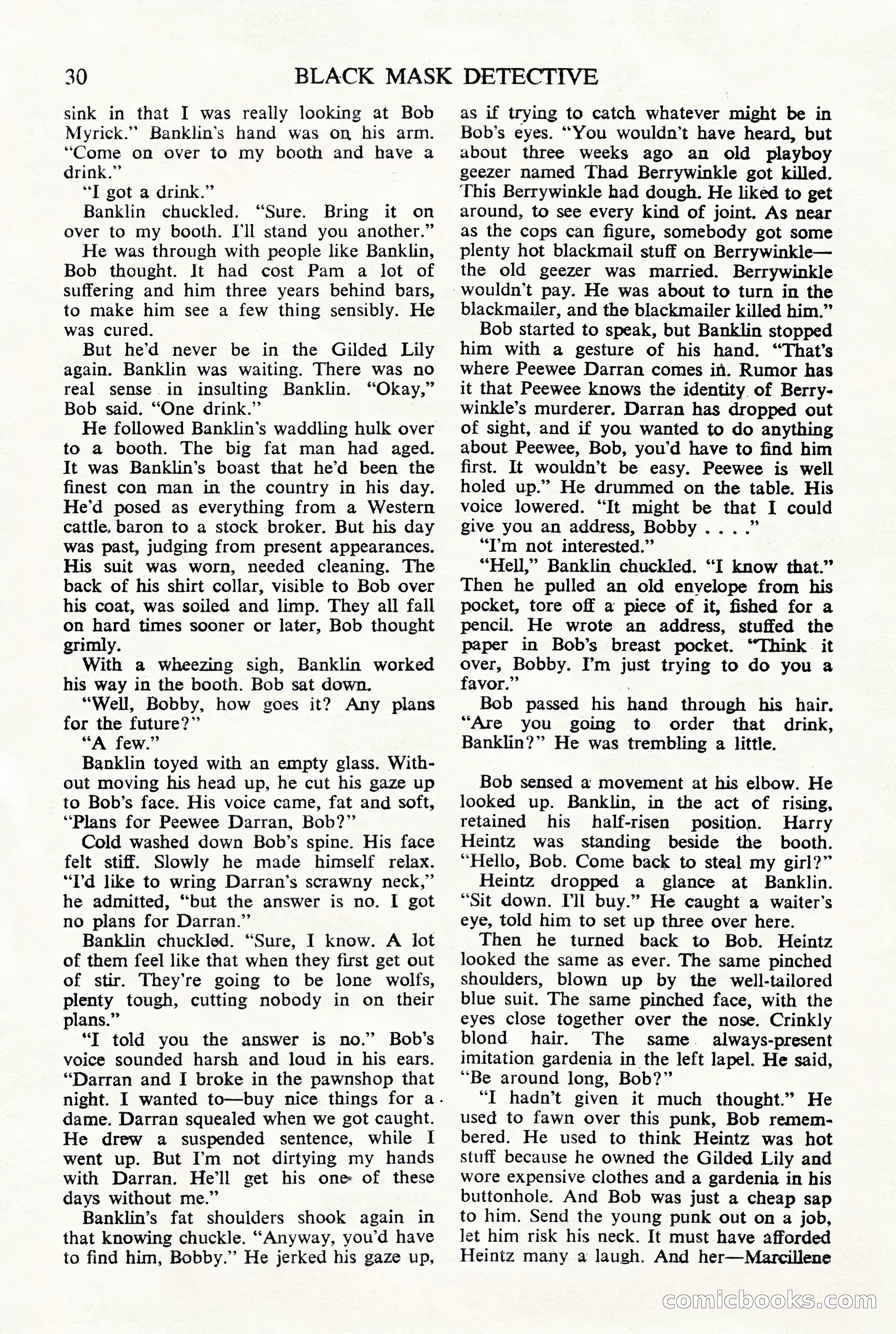 Black Mask Detective, November 1952 (British Edition) — page 32 of 68