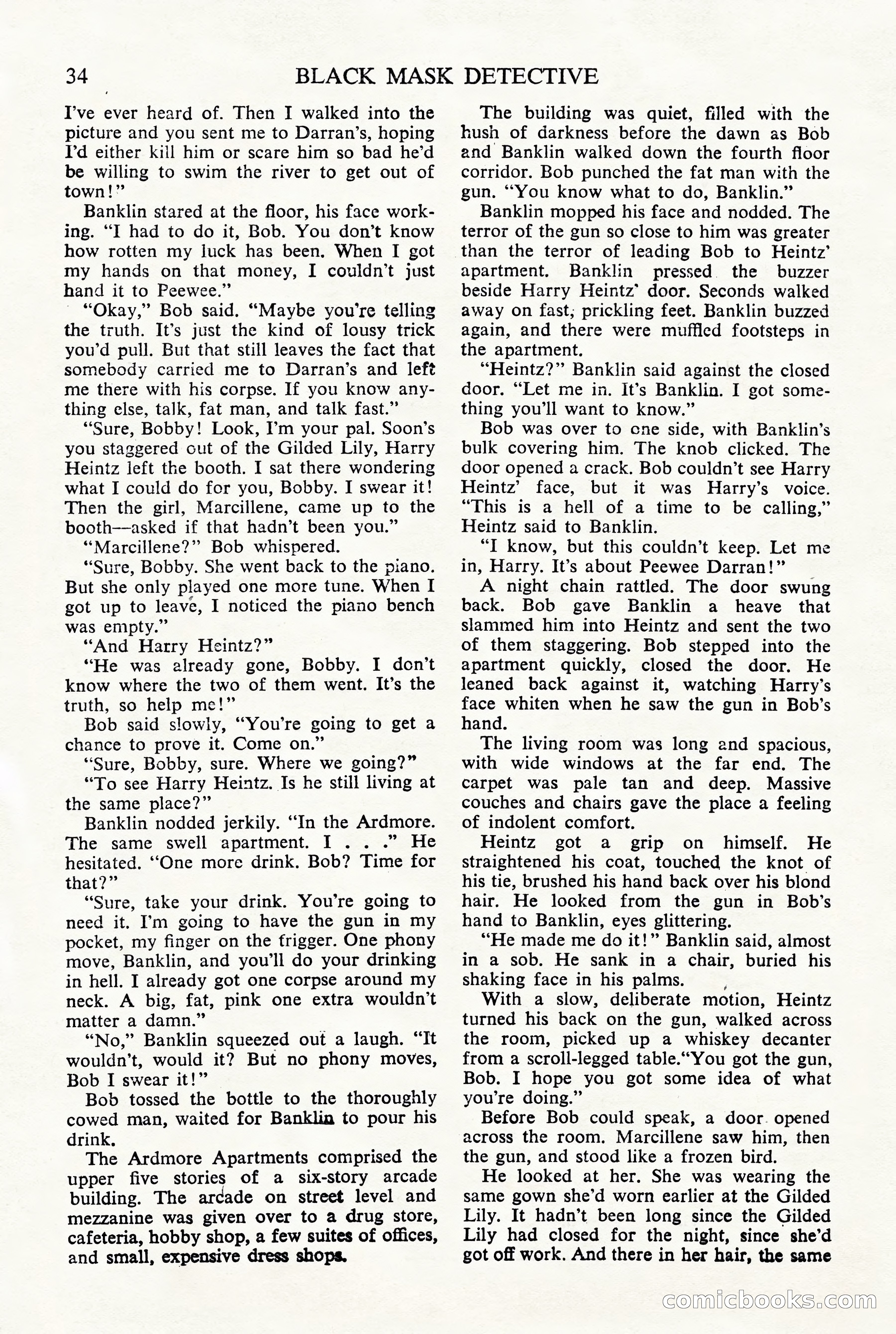 Black Mask Detective, November 1952 (British Edition) — page 36 of 68