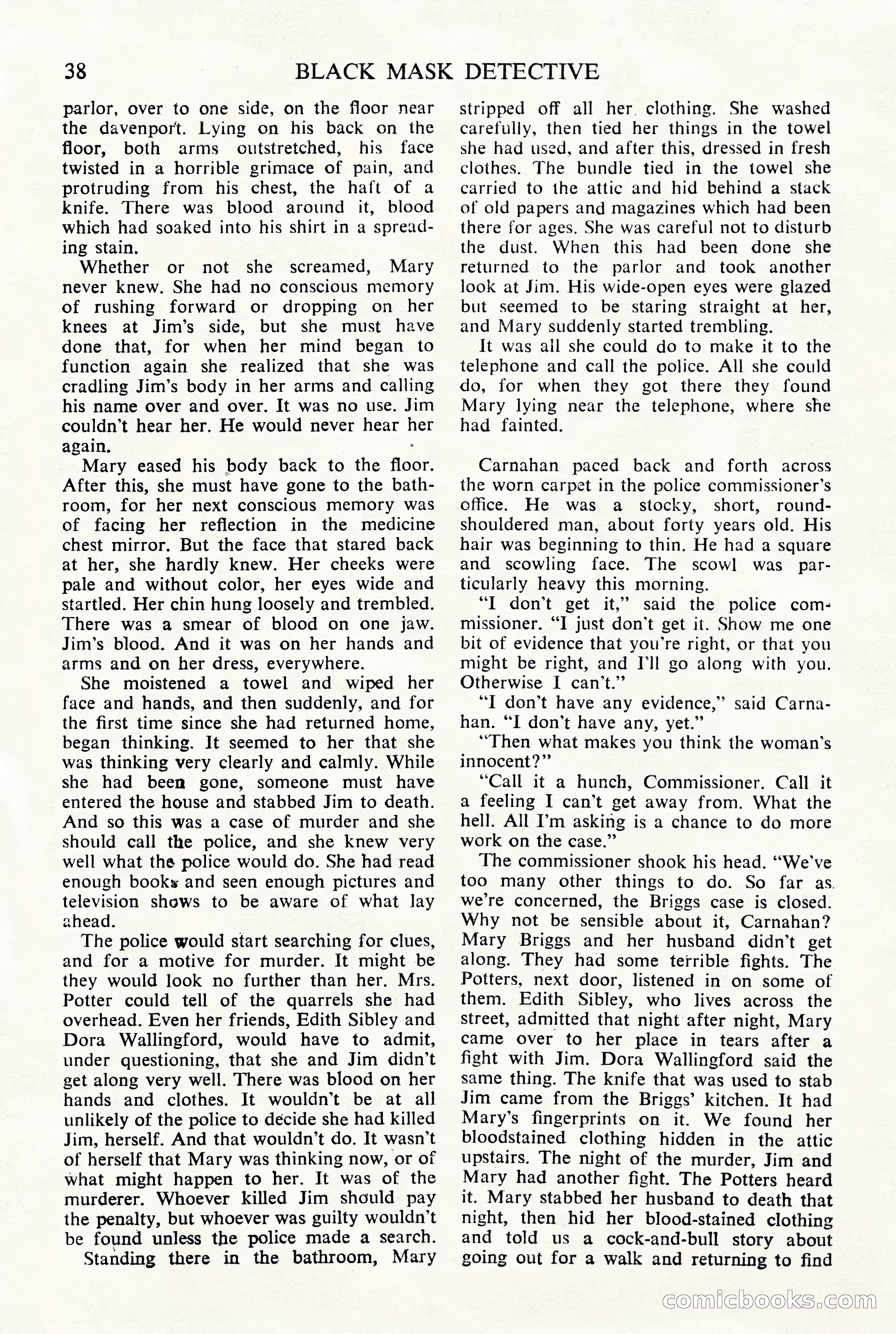 Black Mask Detective, November 1952 (British Edition) — page 40 of 68