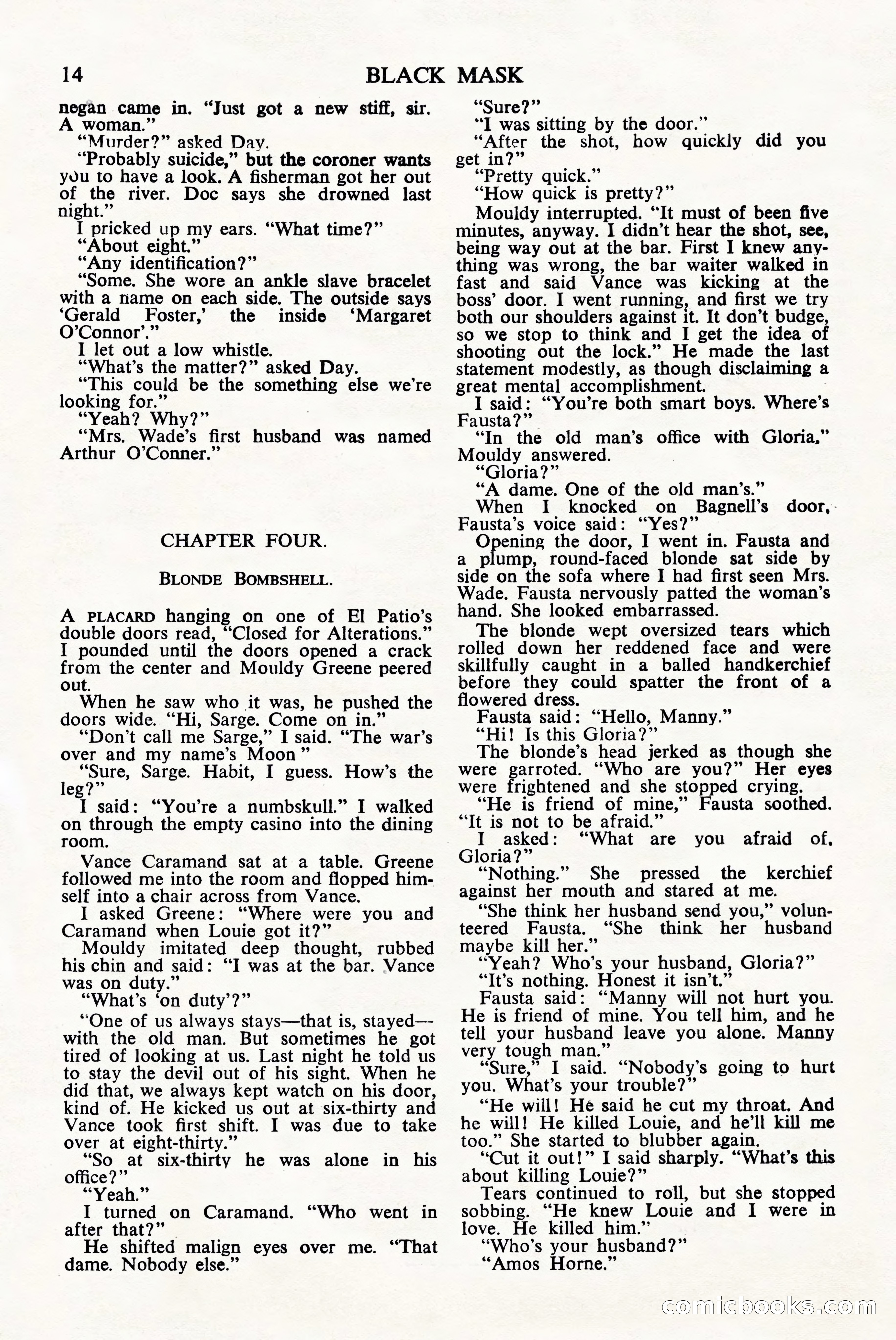 Black Mask (UK), June 1949 — page 16 of 68