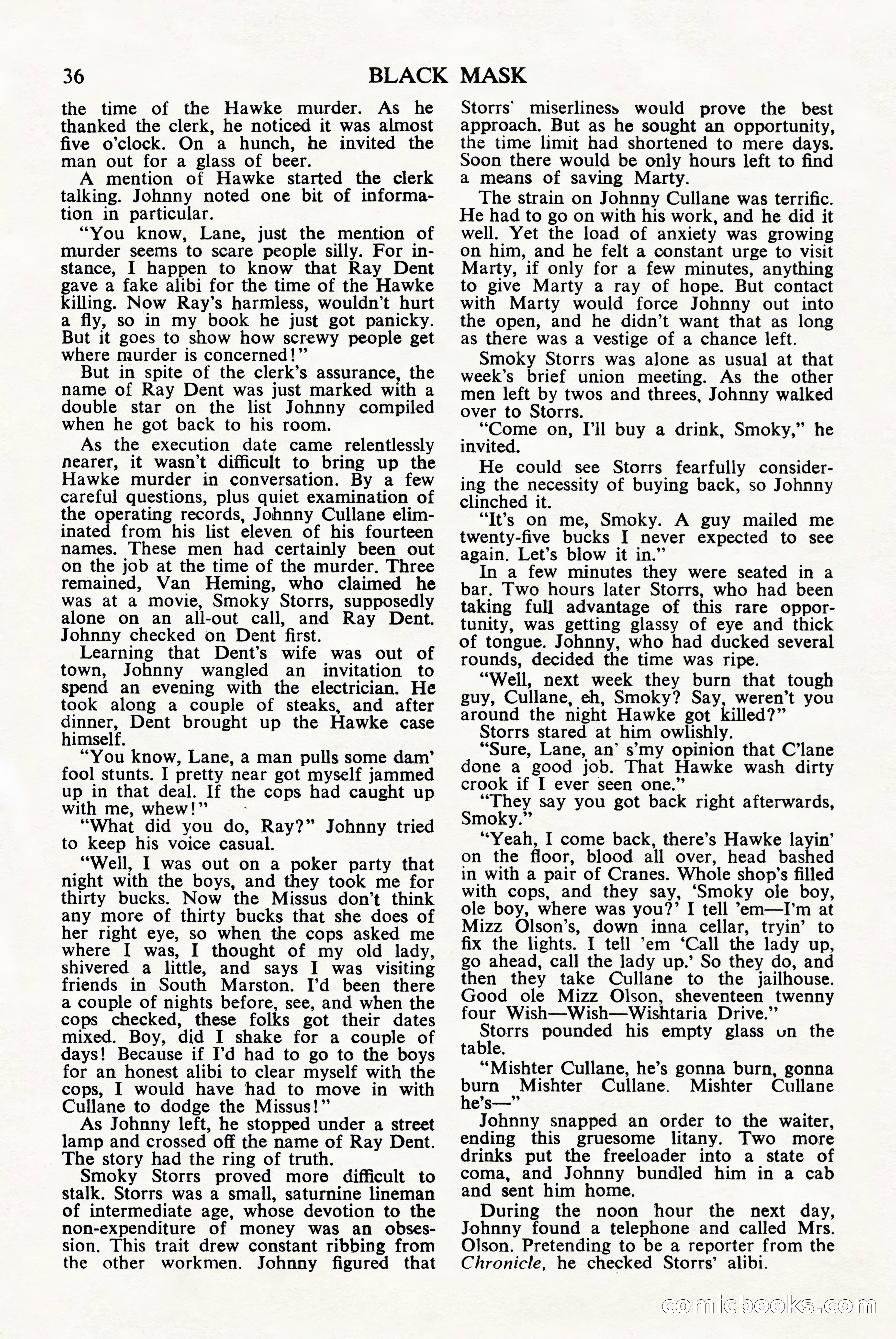 Black Mask (UK), June 1949 — page 38 of 68