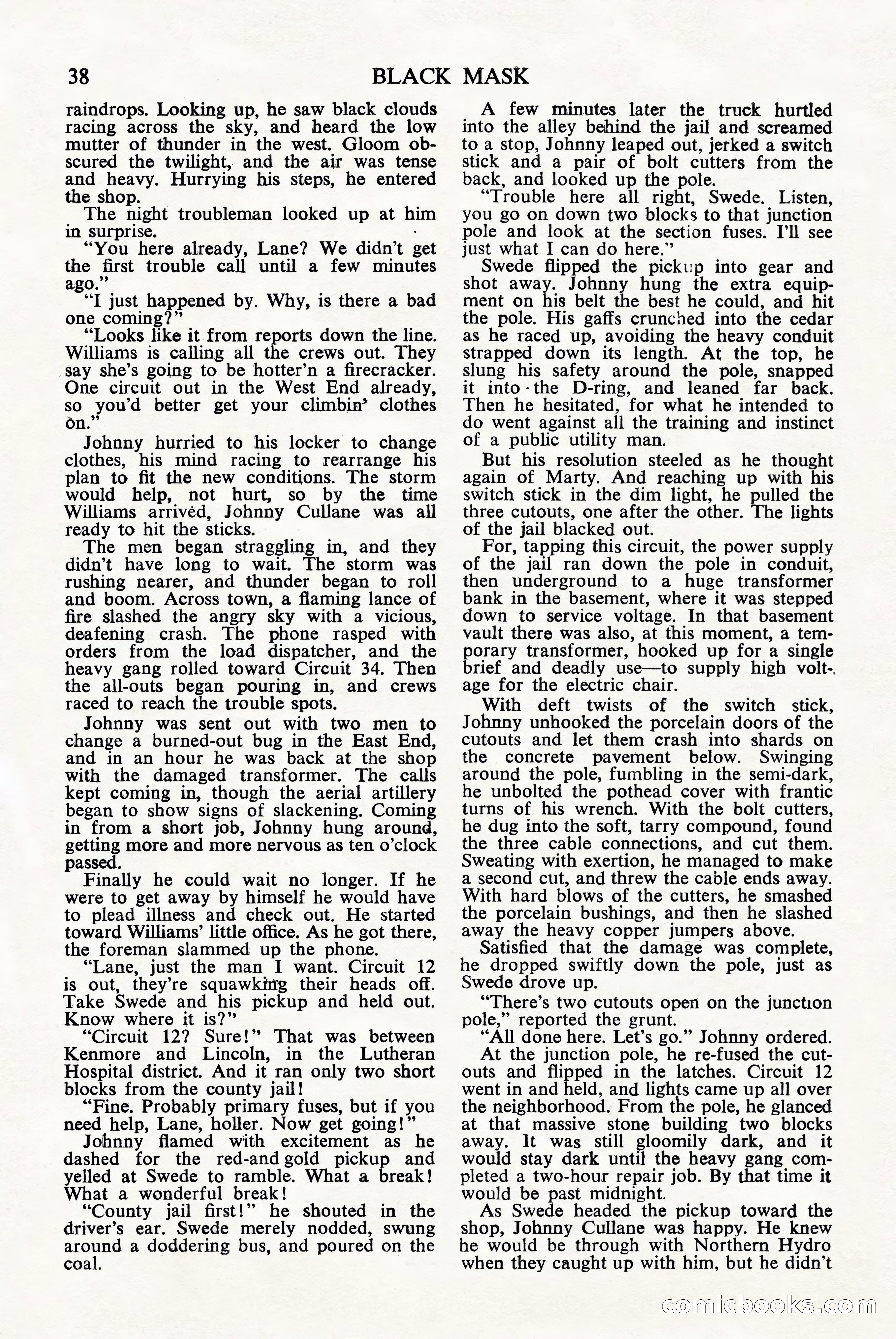 Black Mask (UK), June 1949 — page 40 of 68