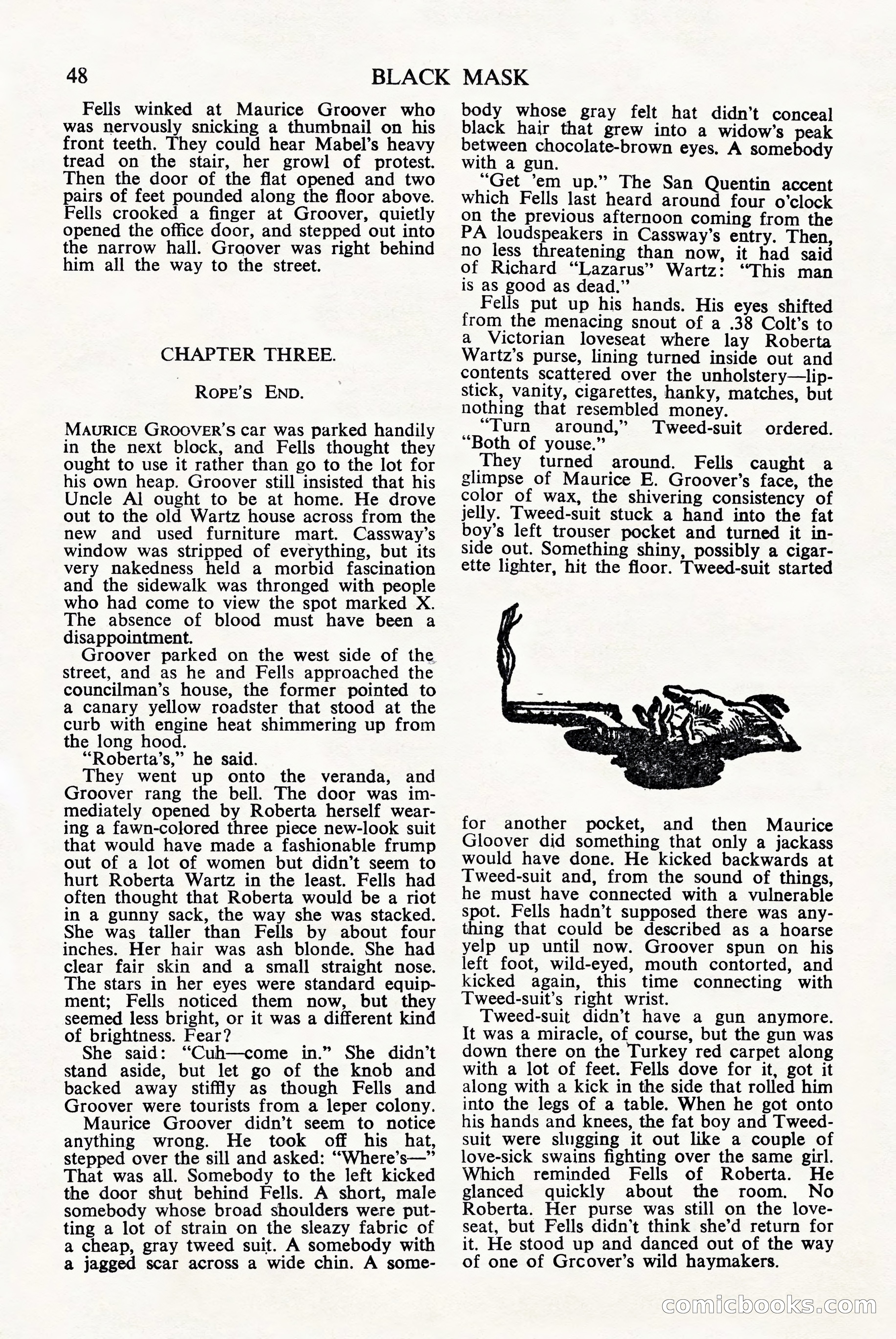 Black Mask (UK), June 1949 — page 50 of 68