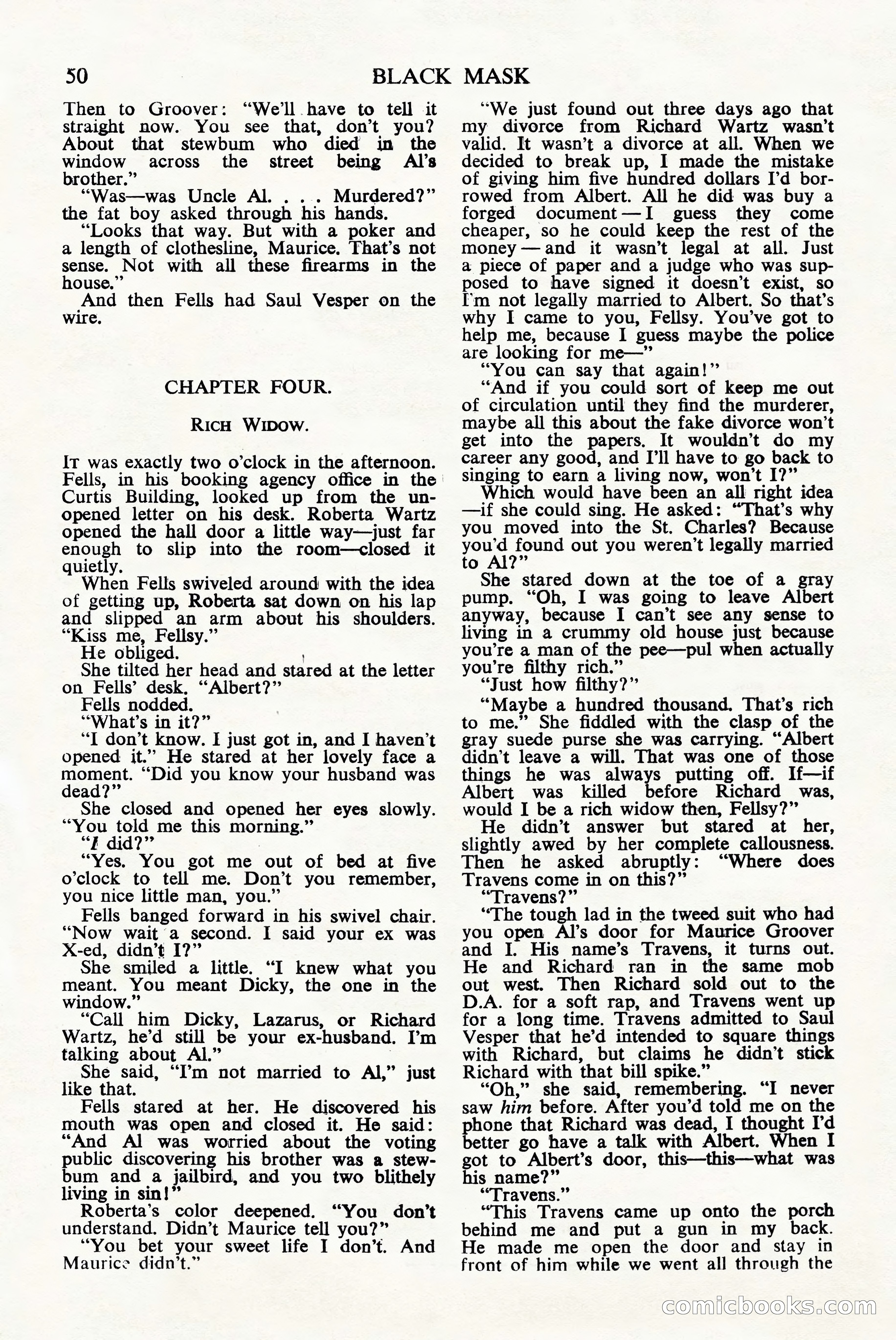Black Mask (UK), June 1949 — page 52 of 68