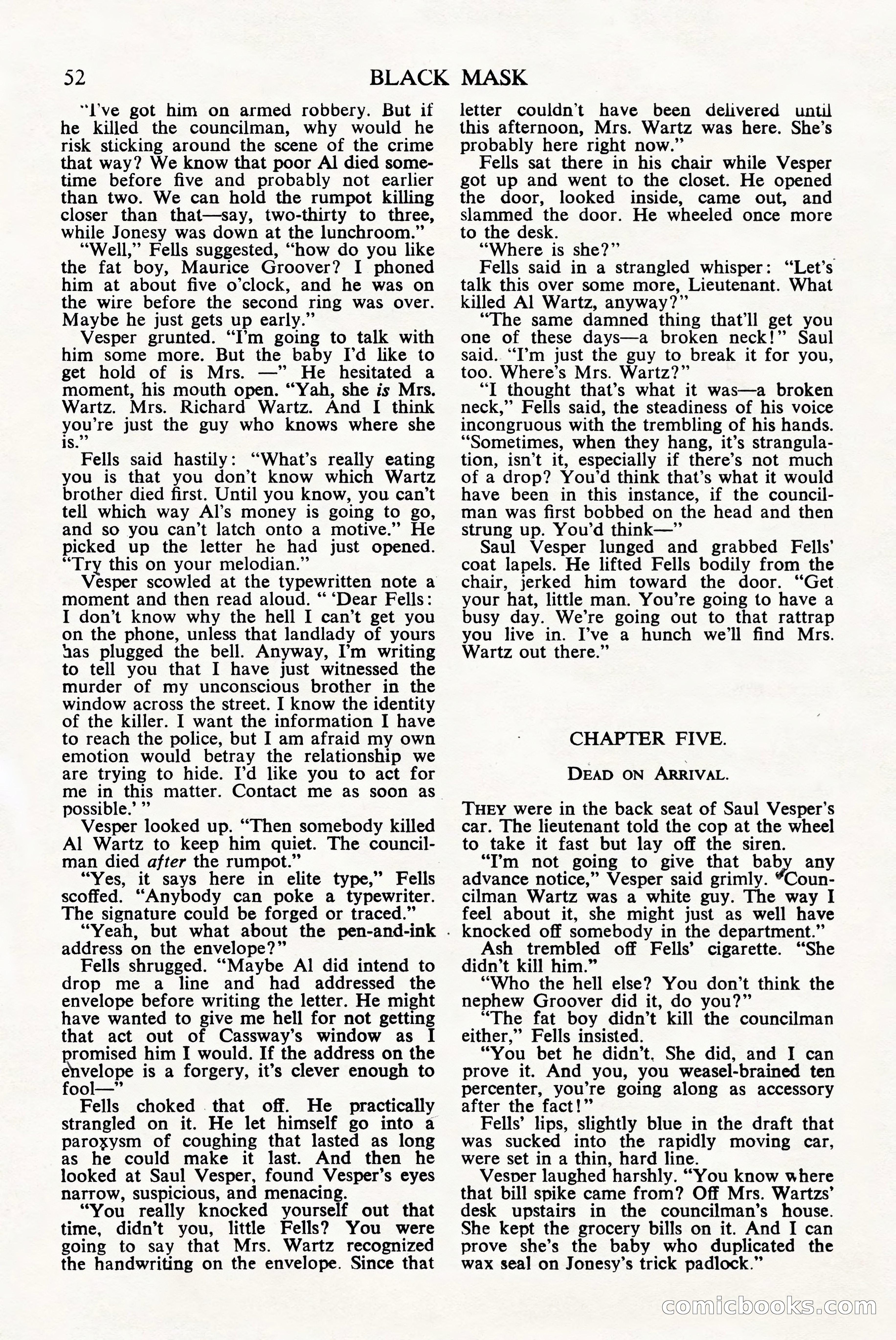 Black Mask (UK), June 1949 — page 54 of 68