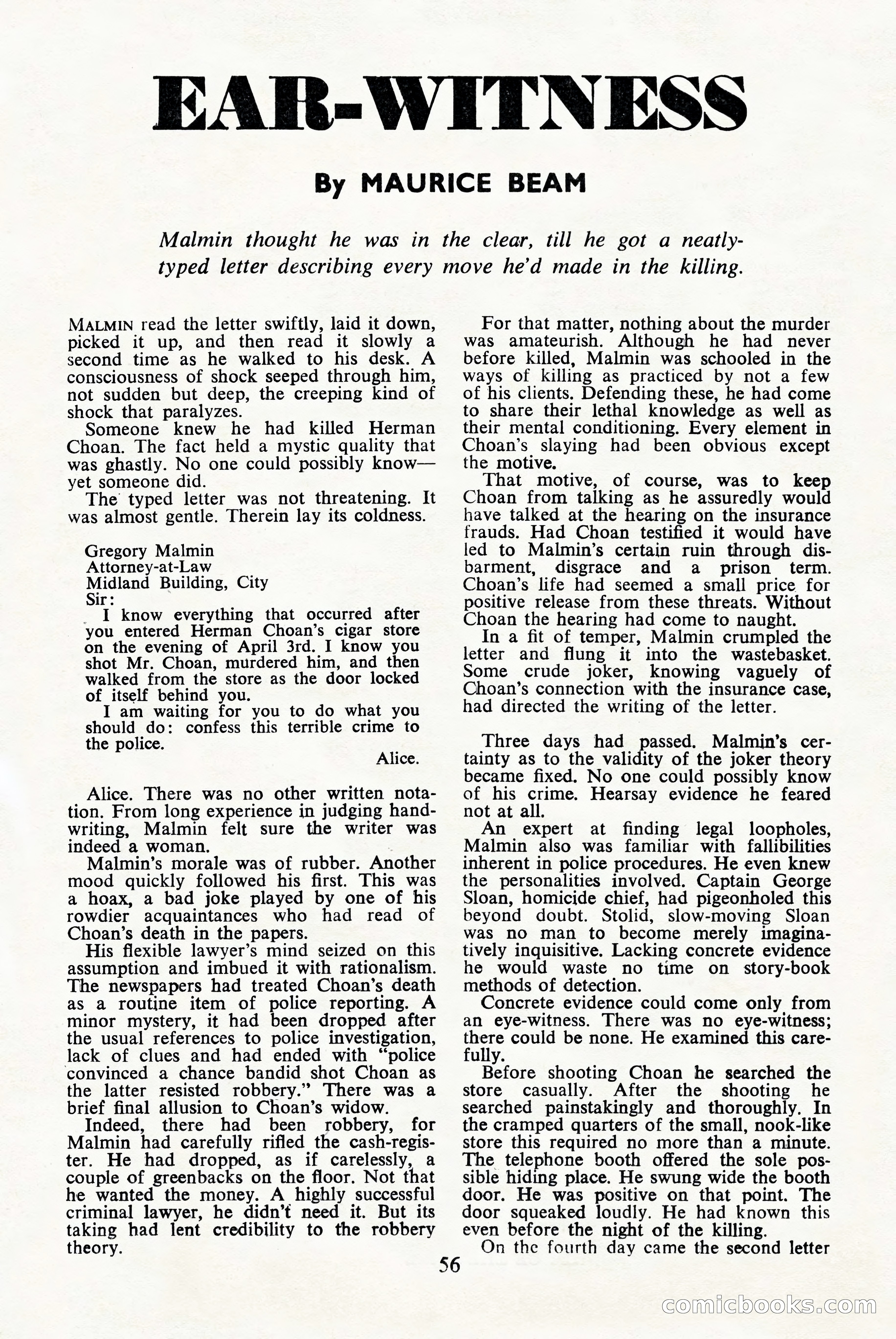 Black Mask (UK), June 1949 — page 58 of 68