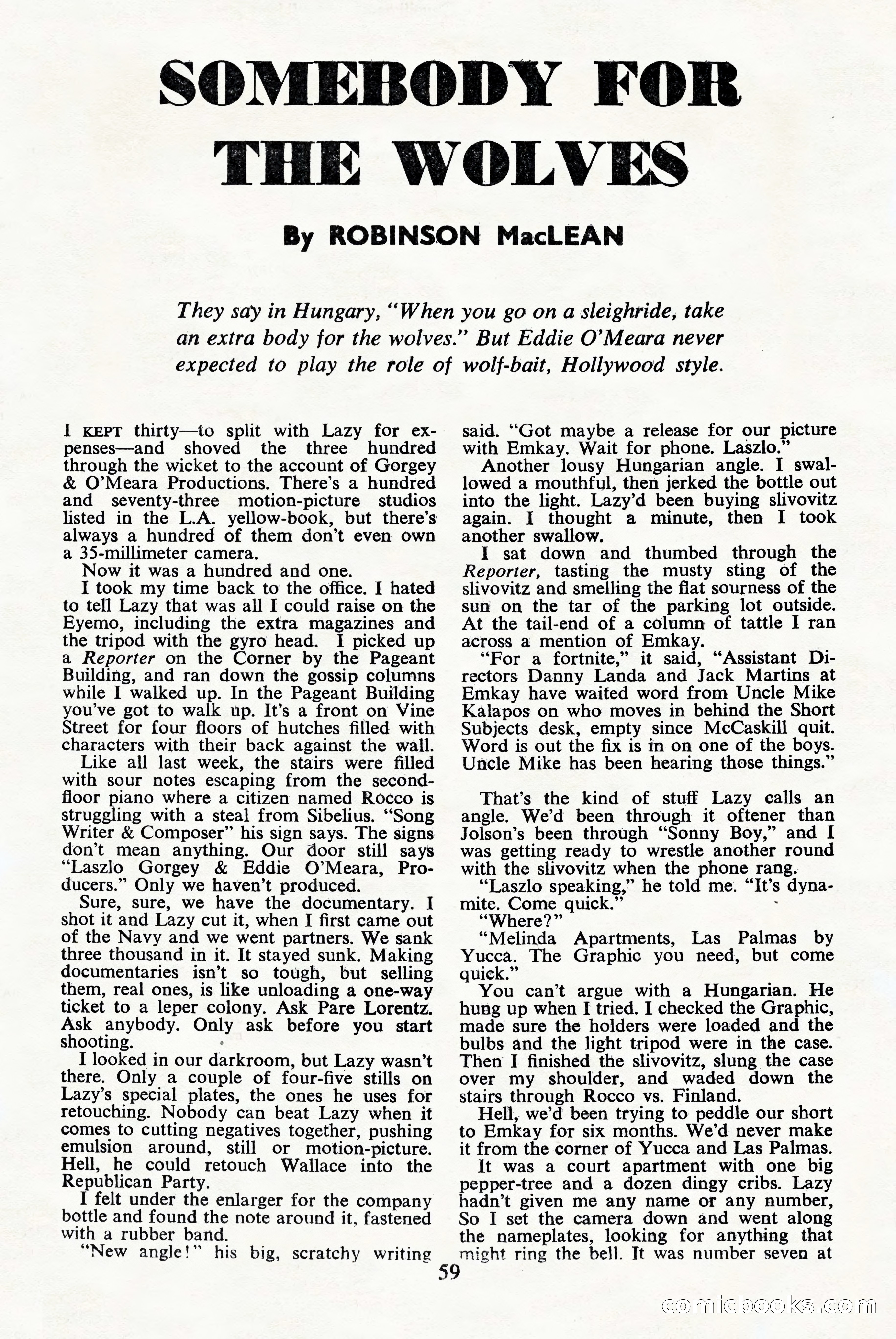 Black Mask (UK), June 1949 — page 61 of 68