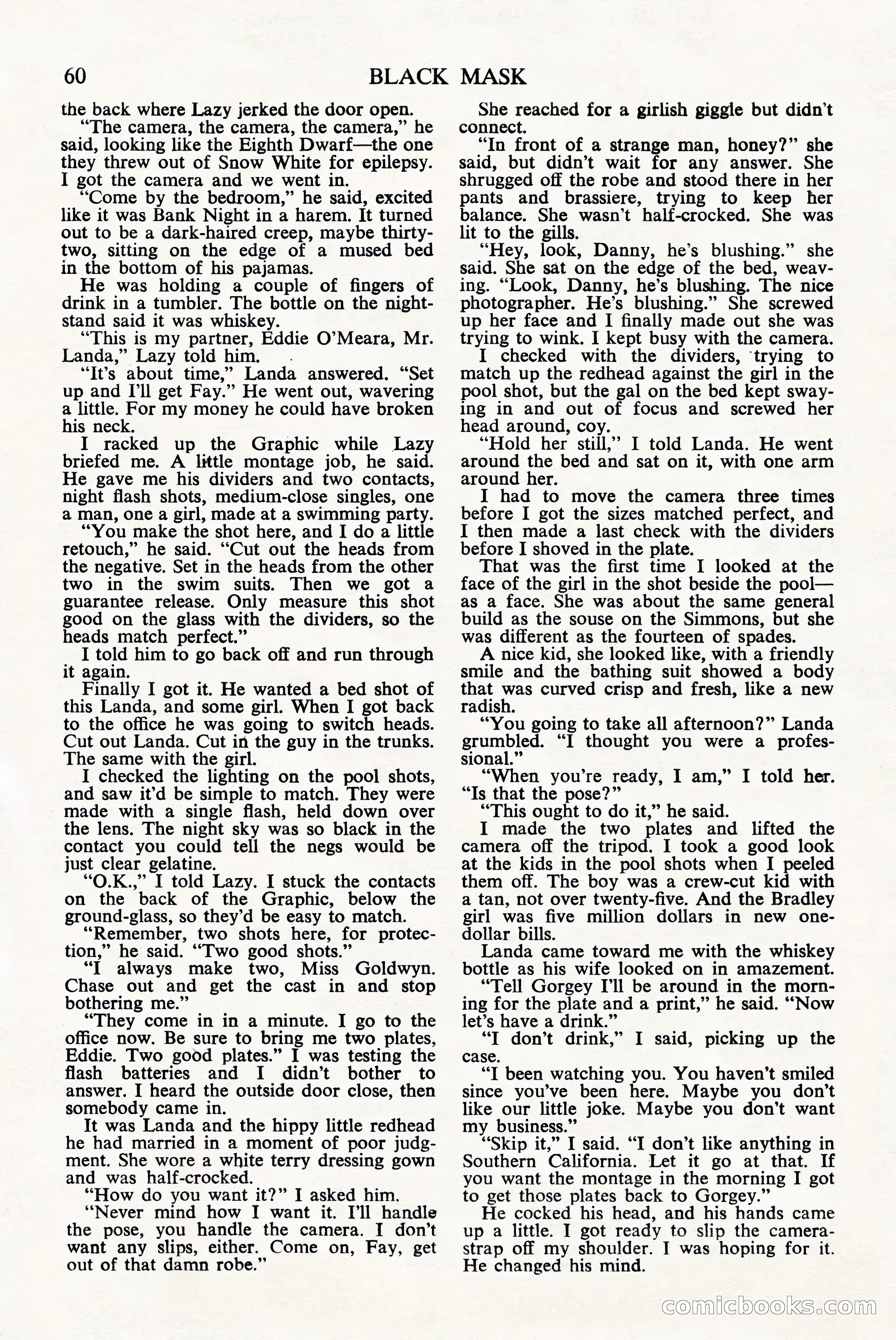 Black Mask (UK), June 1949 — page 62 of 68