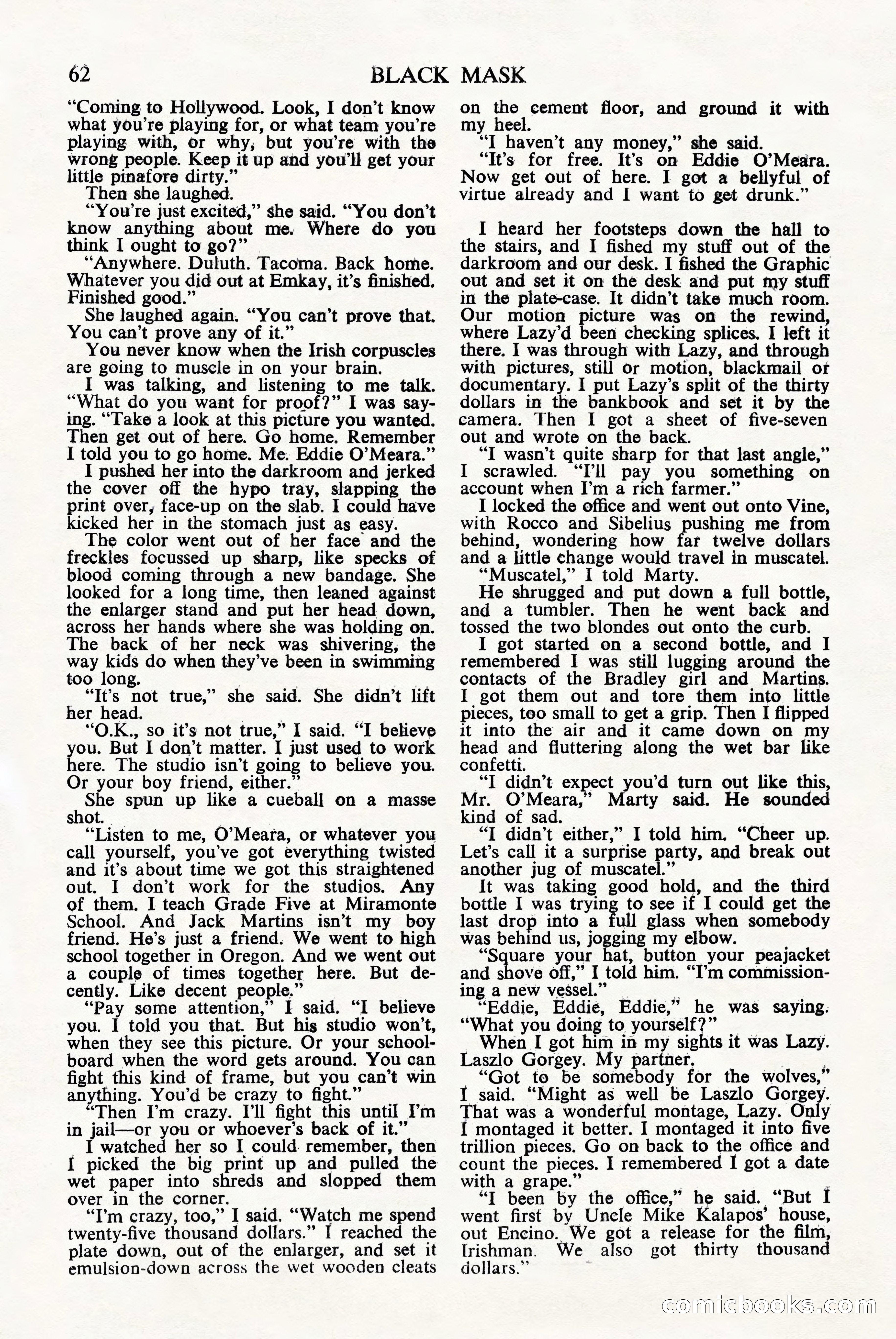 Black Mask (UK), June 1949 — page 64 of 68