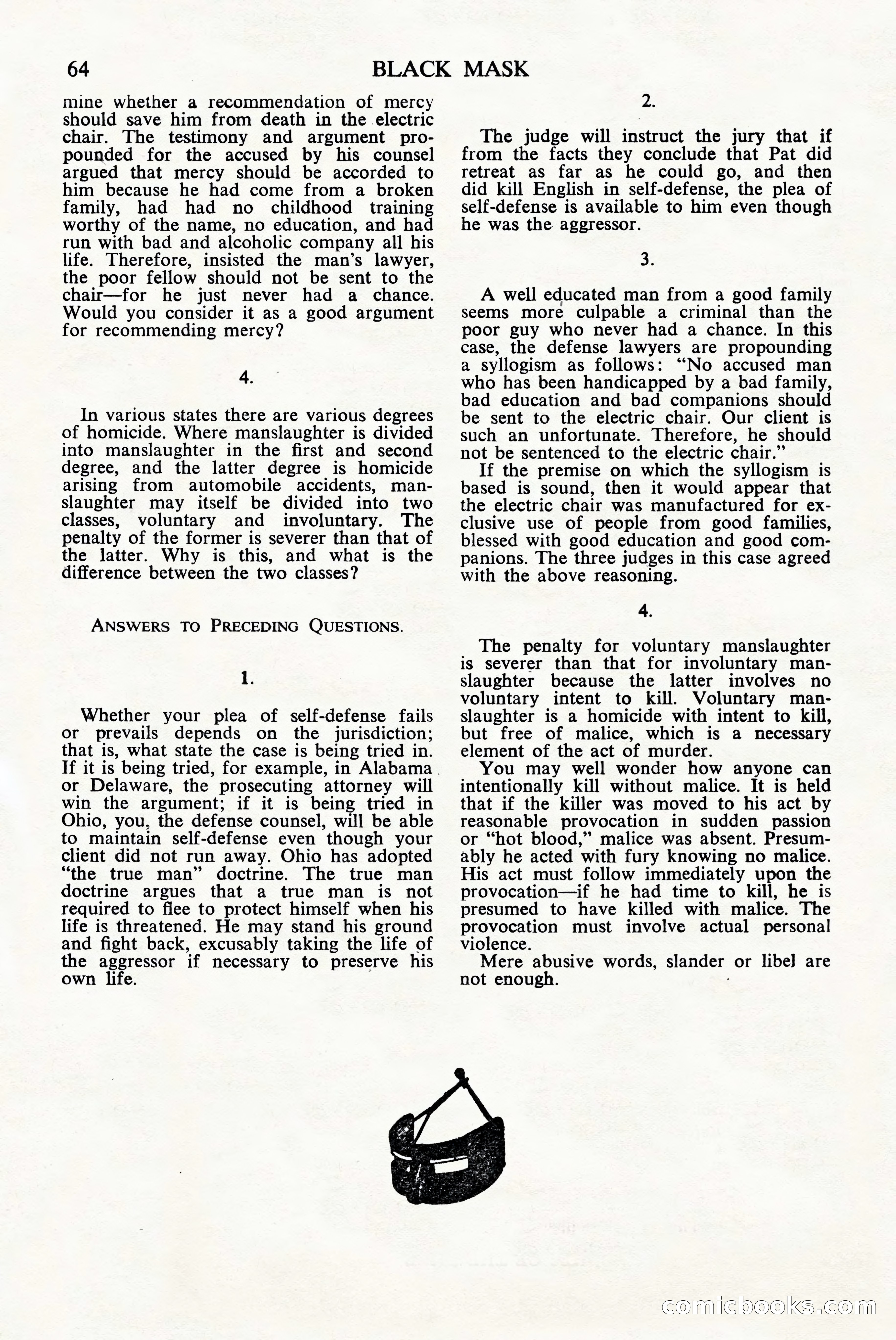 Black Mask (UK), June 1949 — page 66 of 68