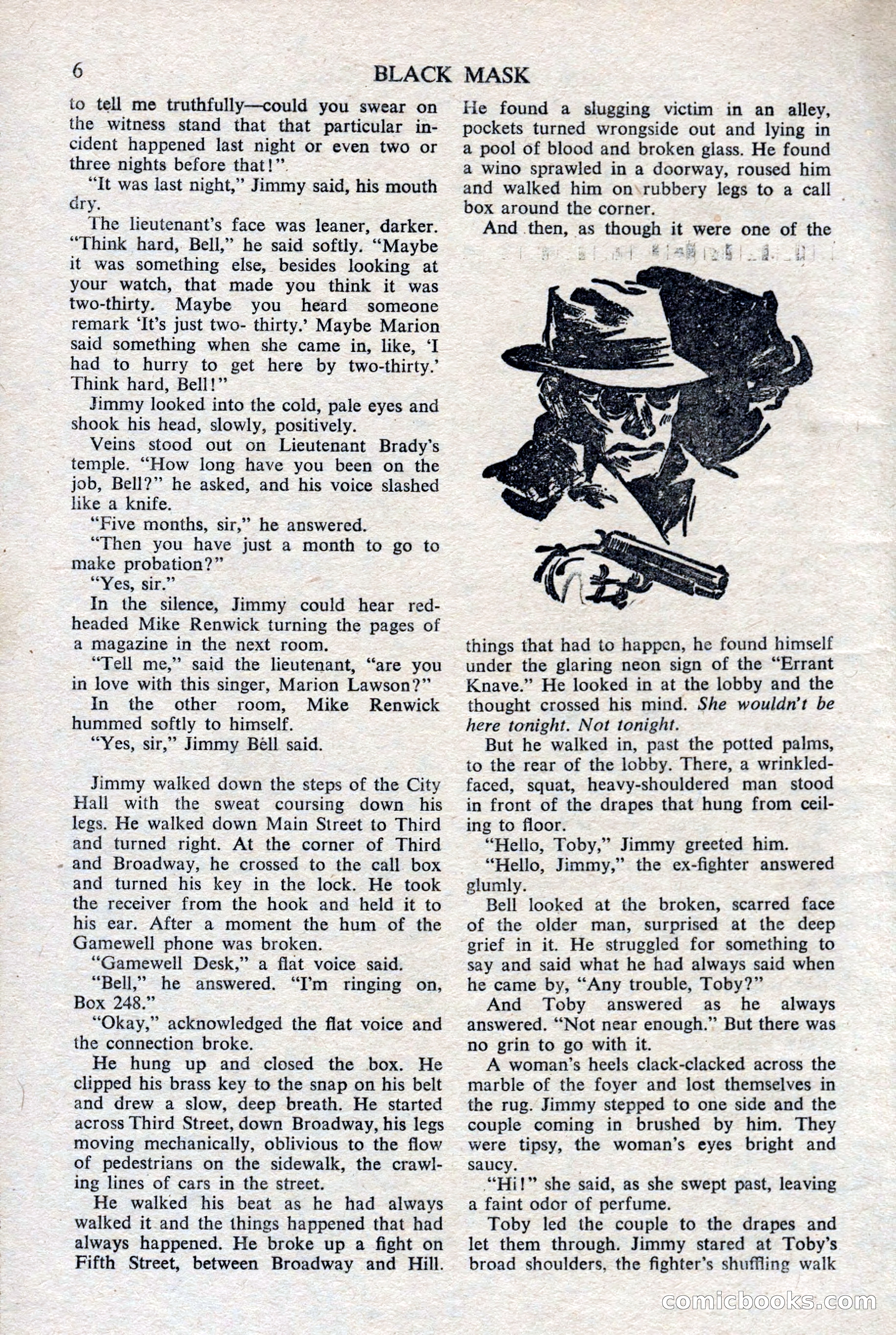 Black Mask (UK), February 1950 — page 8 of 68