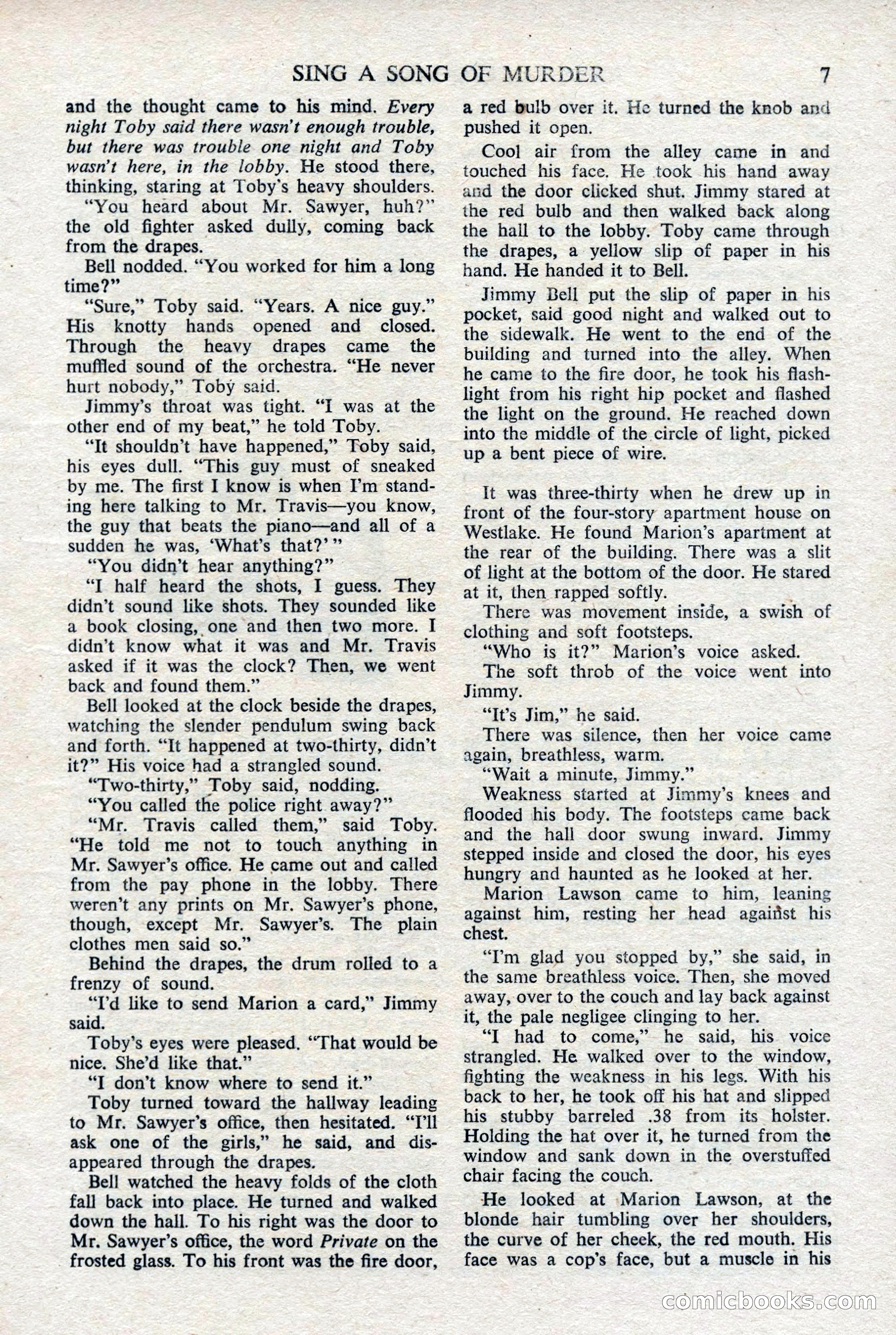 Black Mask (UK), February 1950 — page 9 of 68