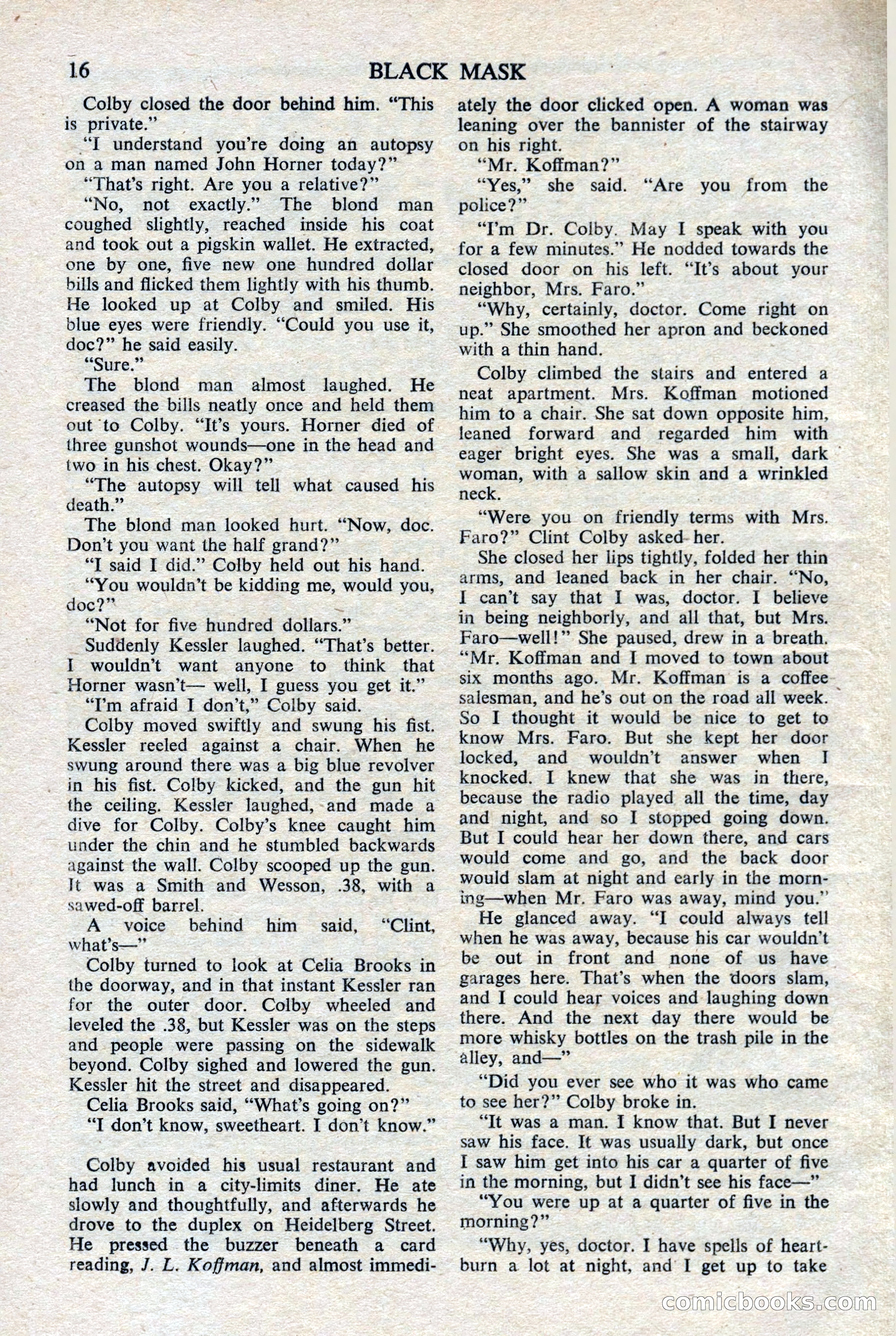 Black Mask (UK), February 1950 — page 18 of 68