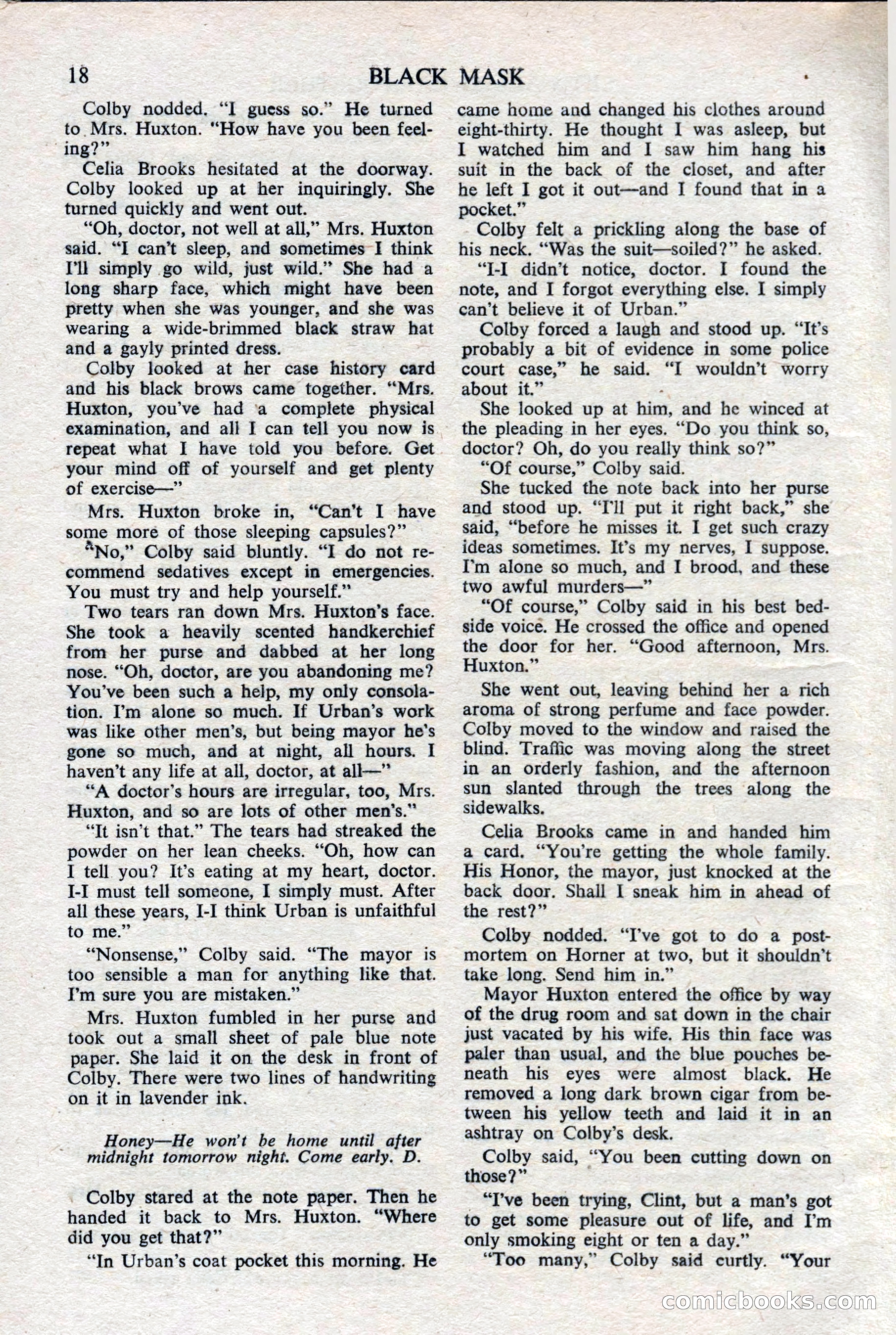 Black Mask (UK), February 1950 — page 20 of 68