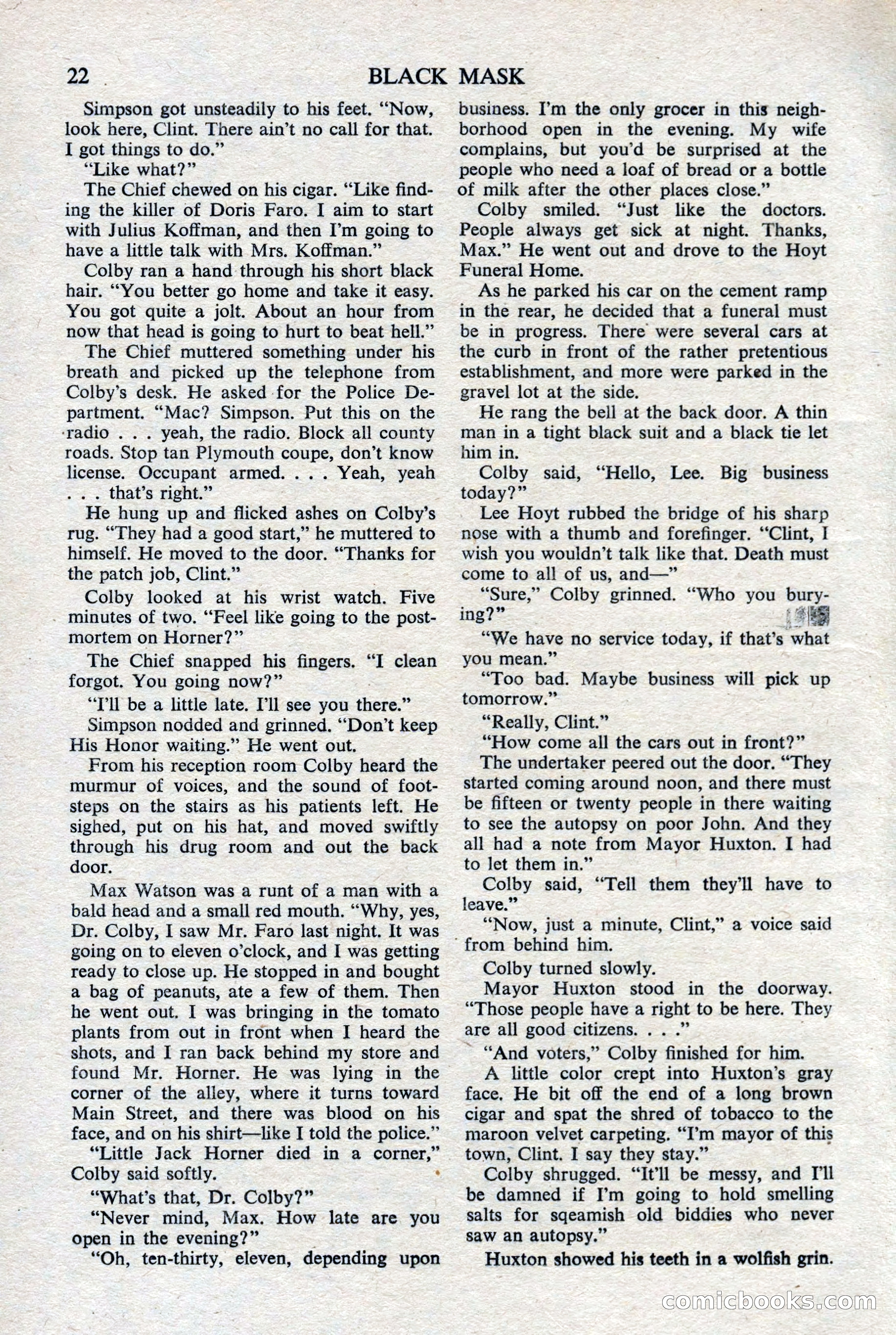 Black Mask (UK), February 1950 — page 24 of 68