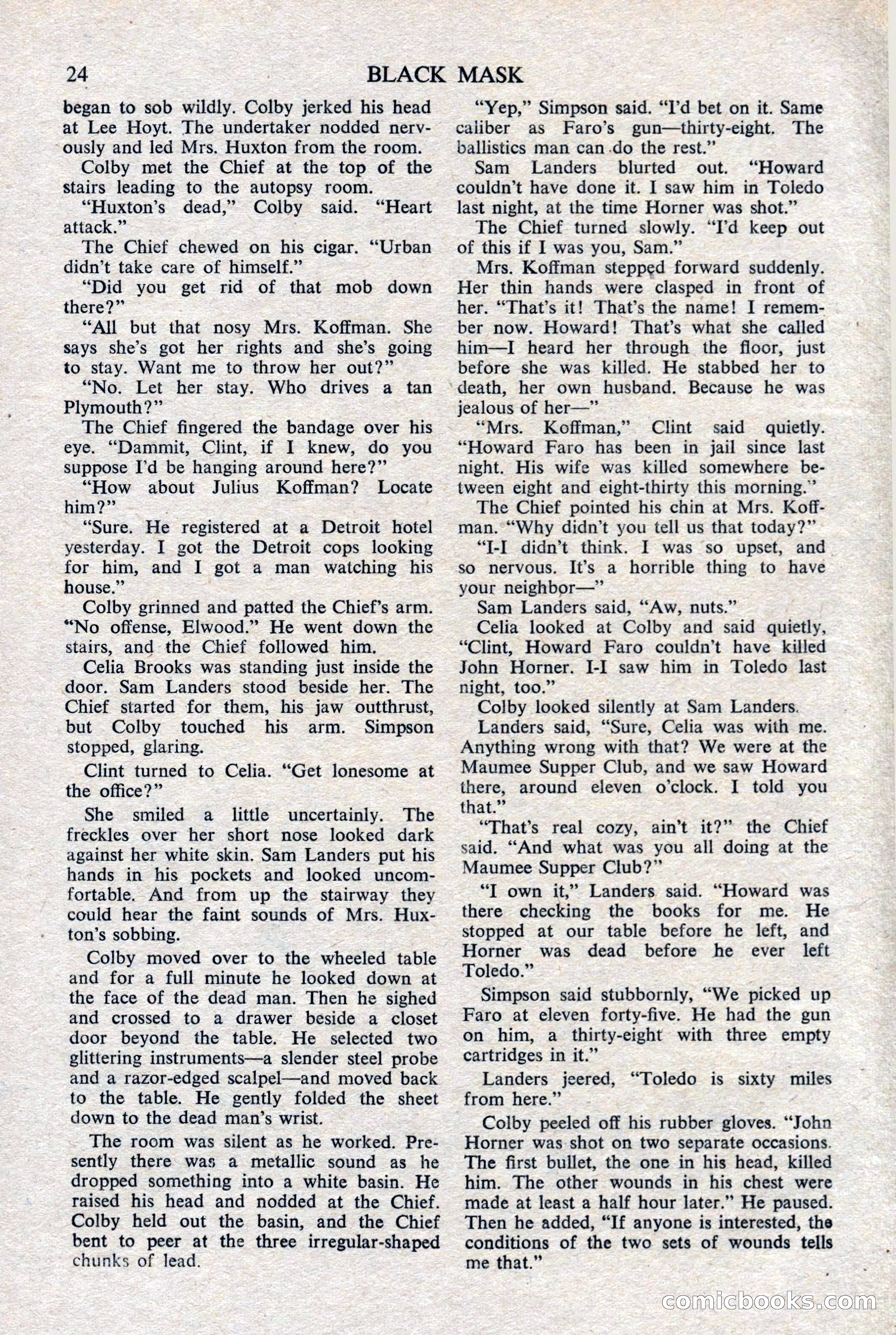 Black Mask (UK), February 1950 — page 26 of 68