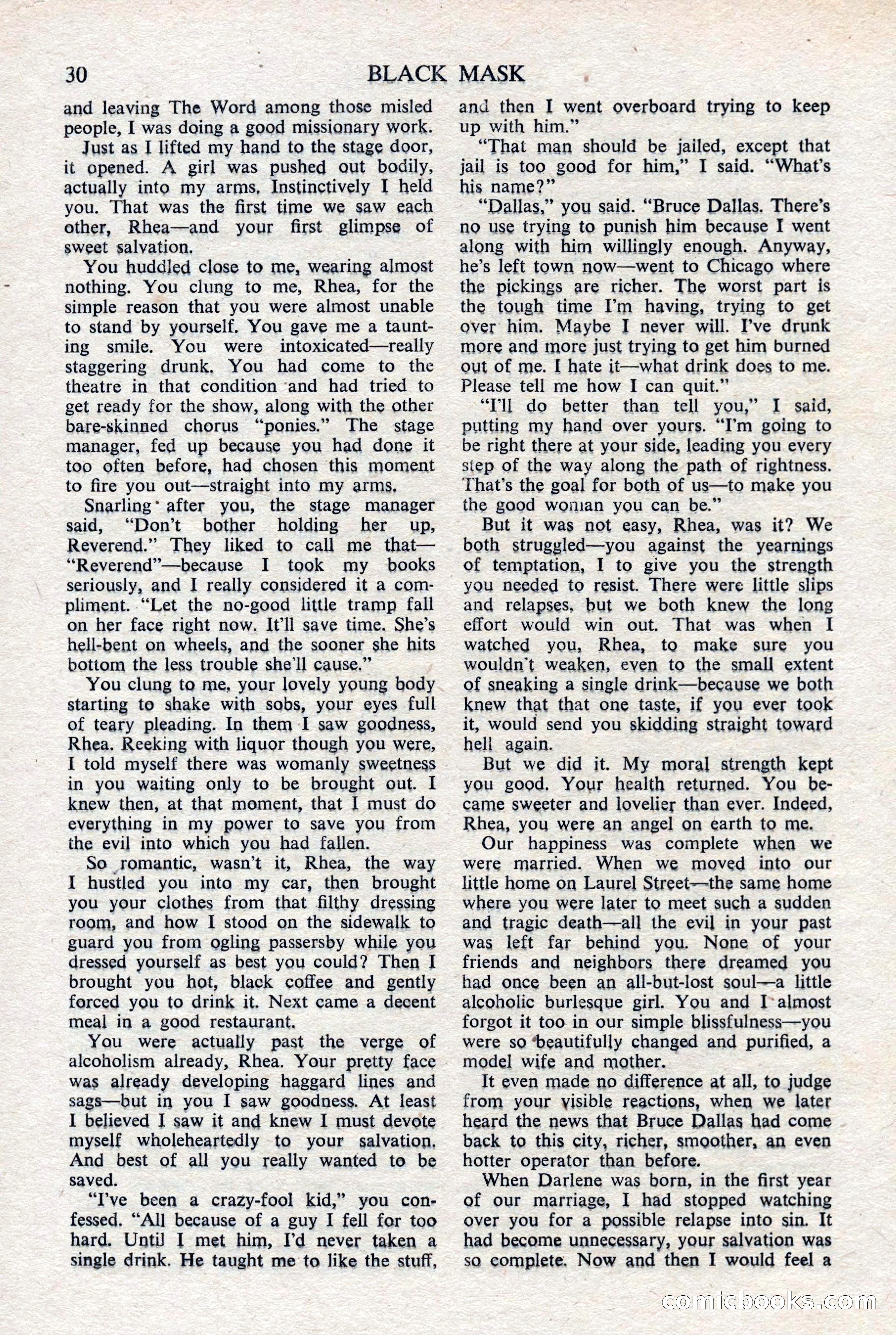 Black Mask (UK), February 1950 — page 32 of 68