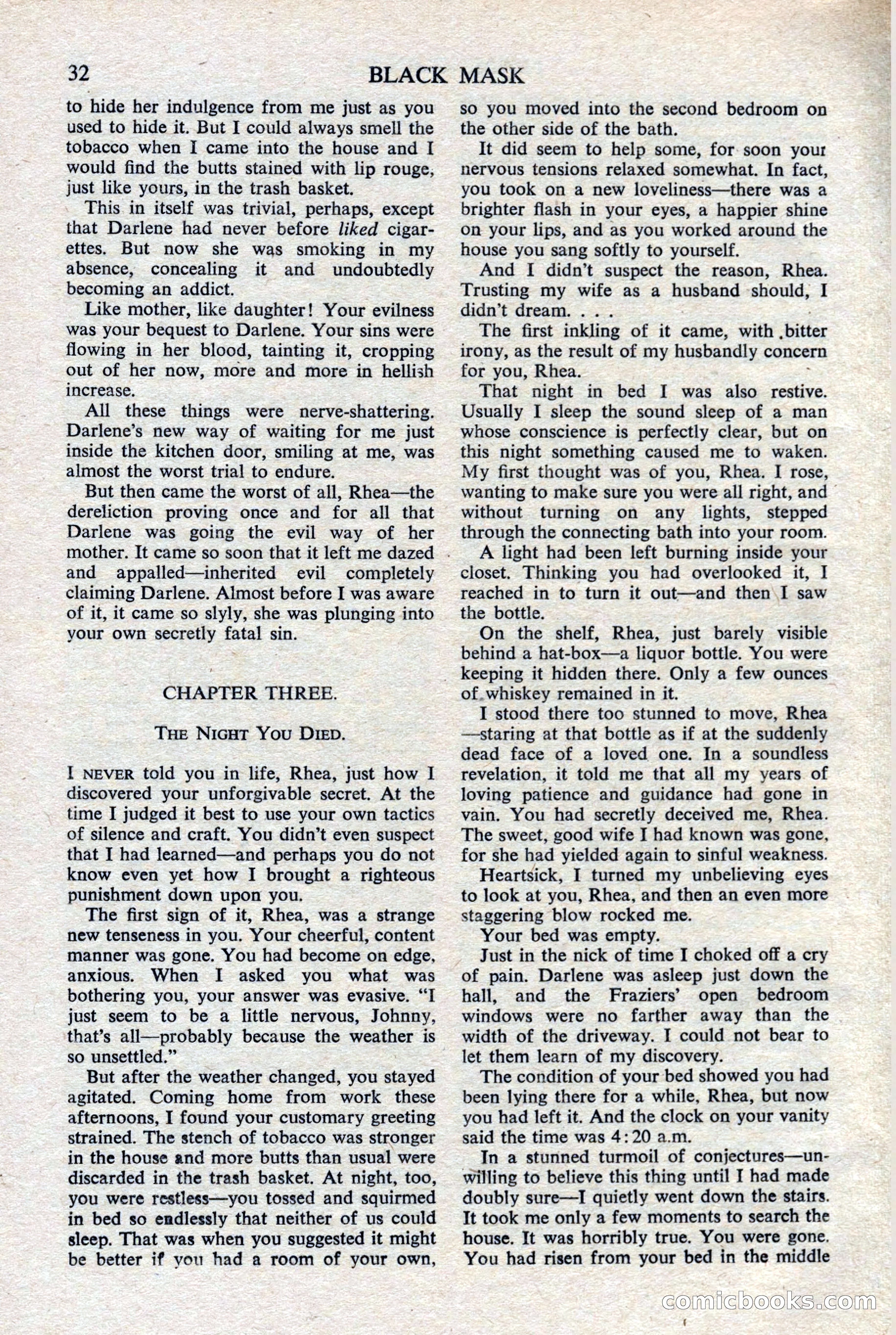 Black Mask (UK), February 1950 — page 34 of 68