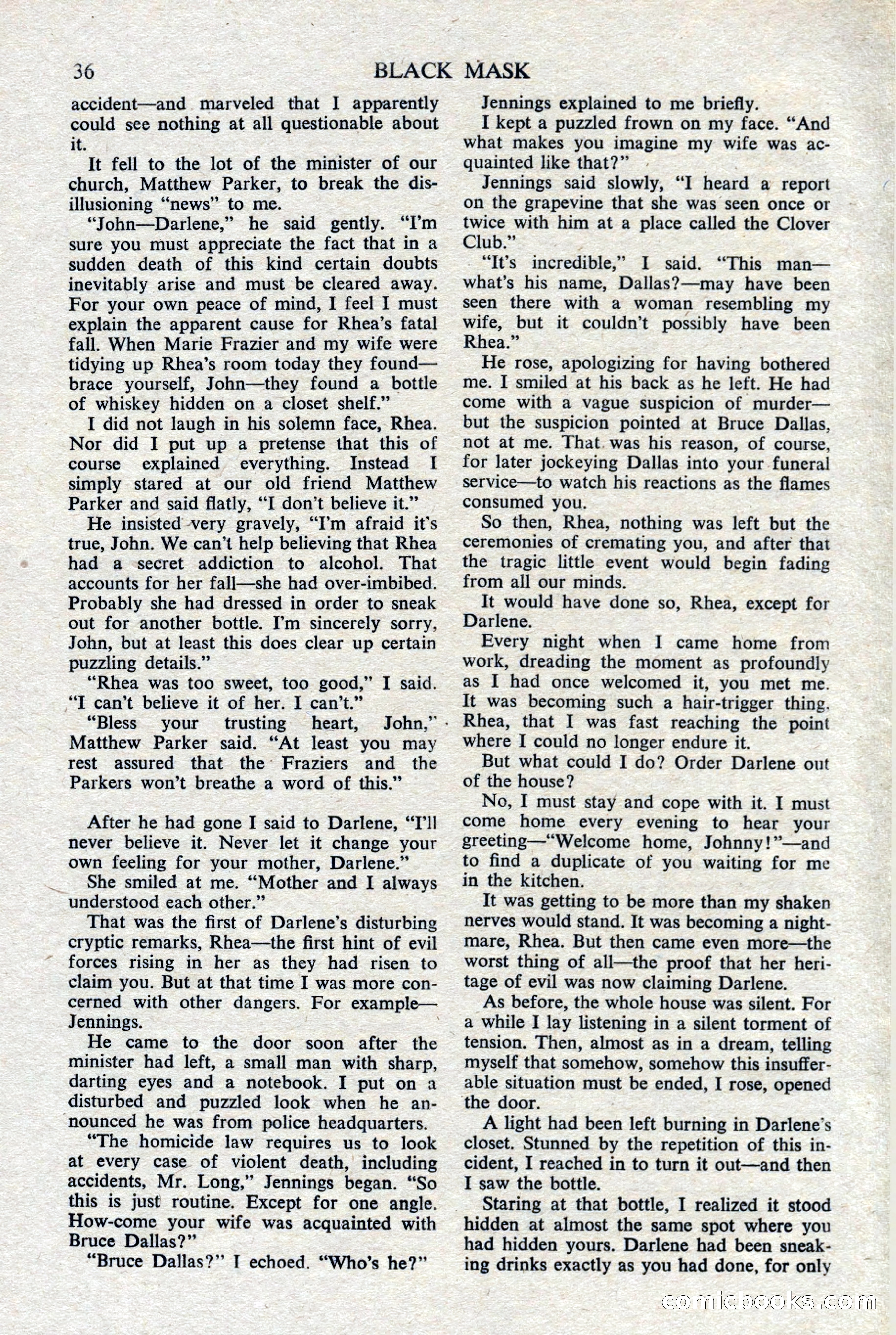 Black Mask (UK), February 1950 — page 38 of 68