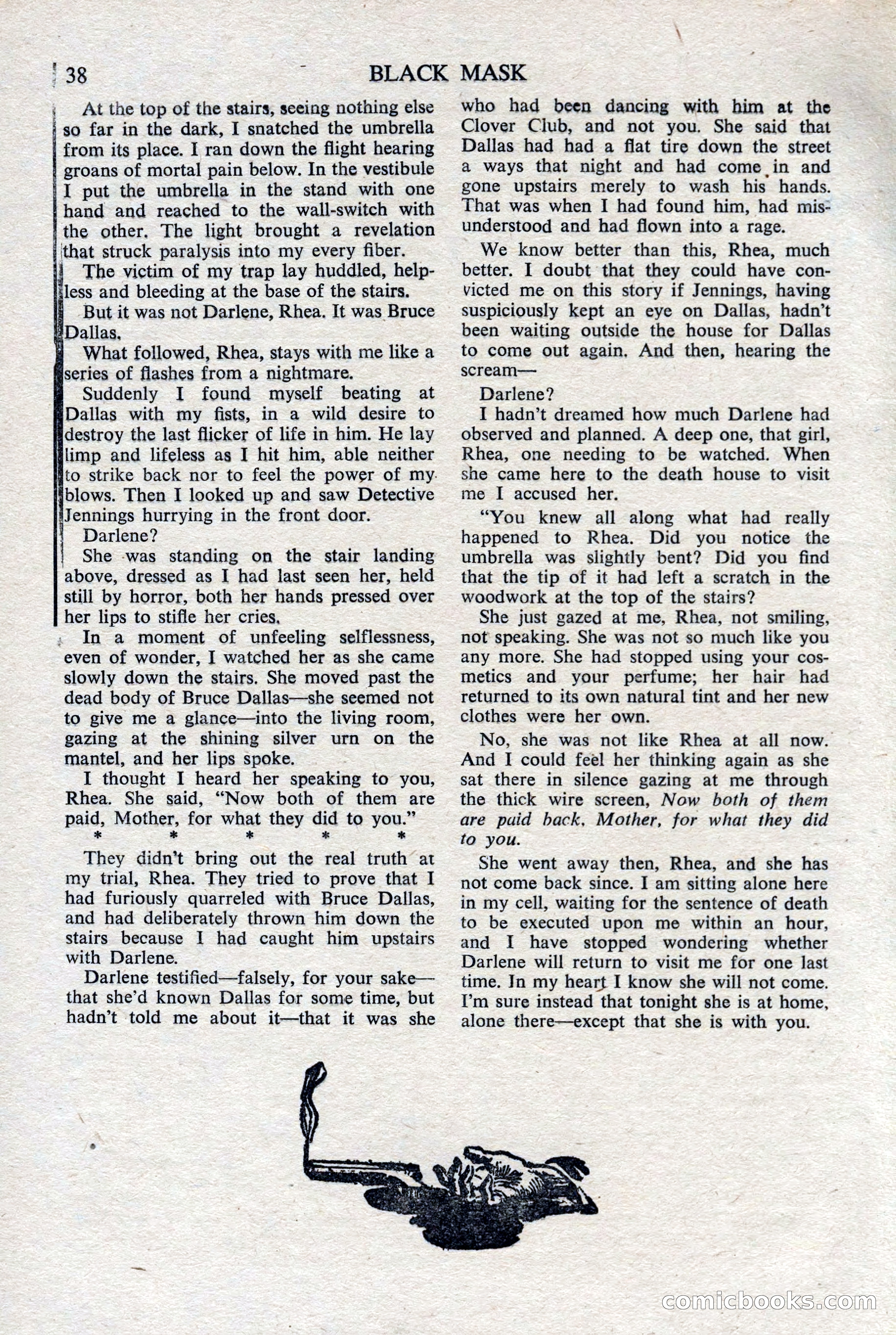 Black Mask (UK), February 1950 — page 40 of 68