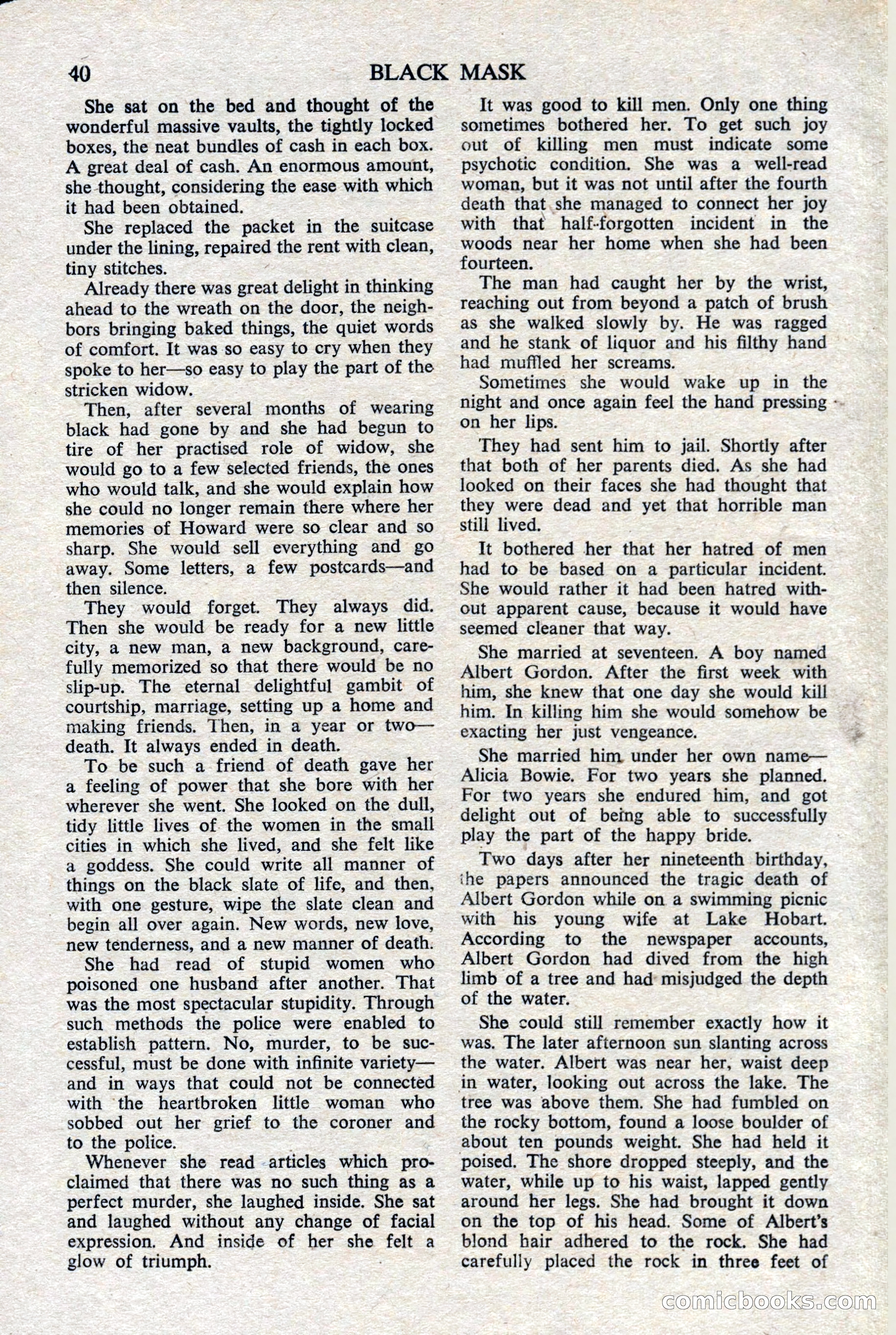Black Mask (UK), February 1950 — page 42 of 68