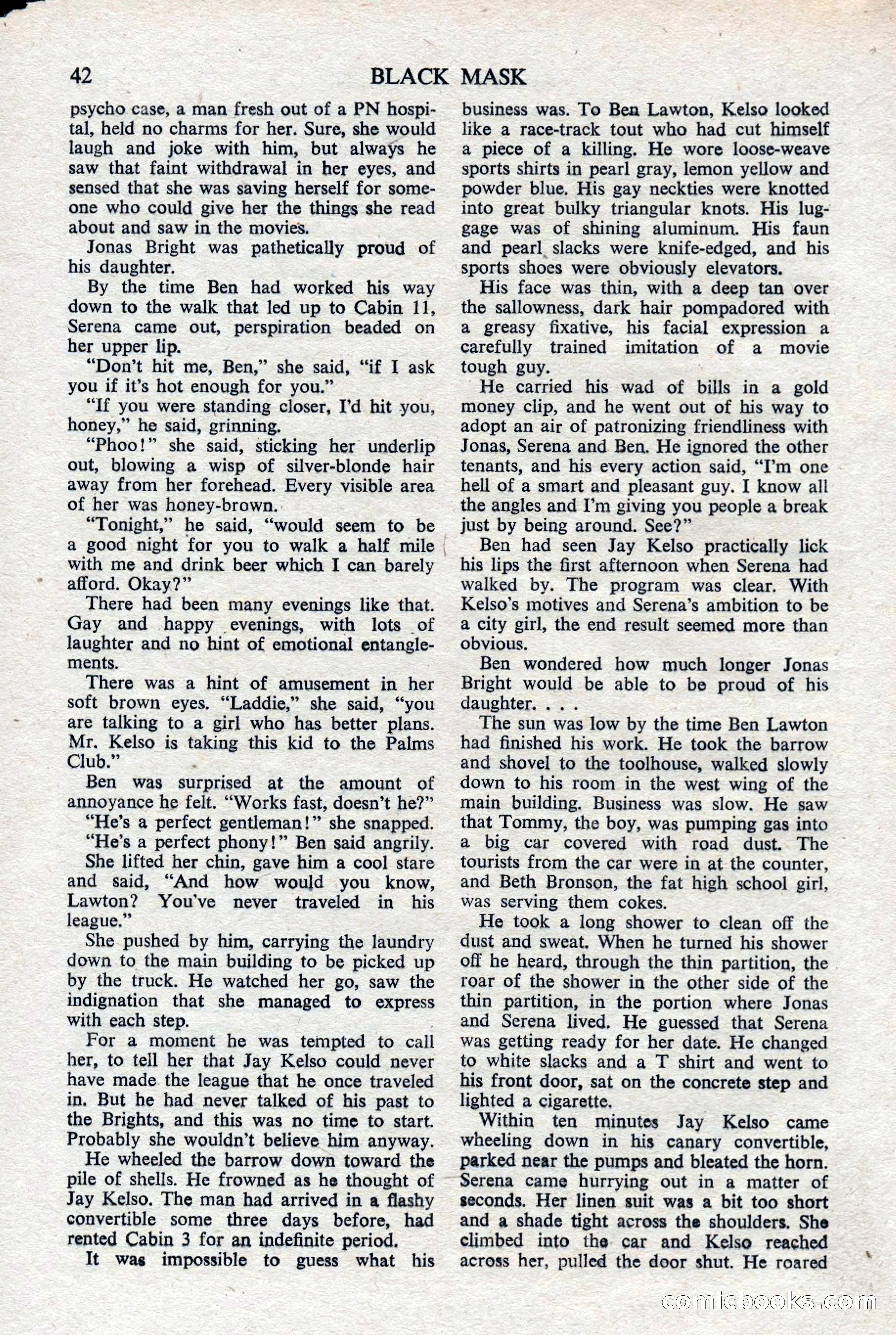 Black Mask (UK), February 1950 — page 44 of 68