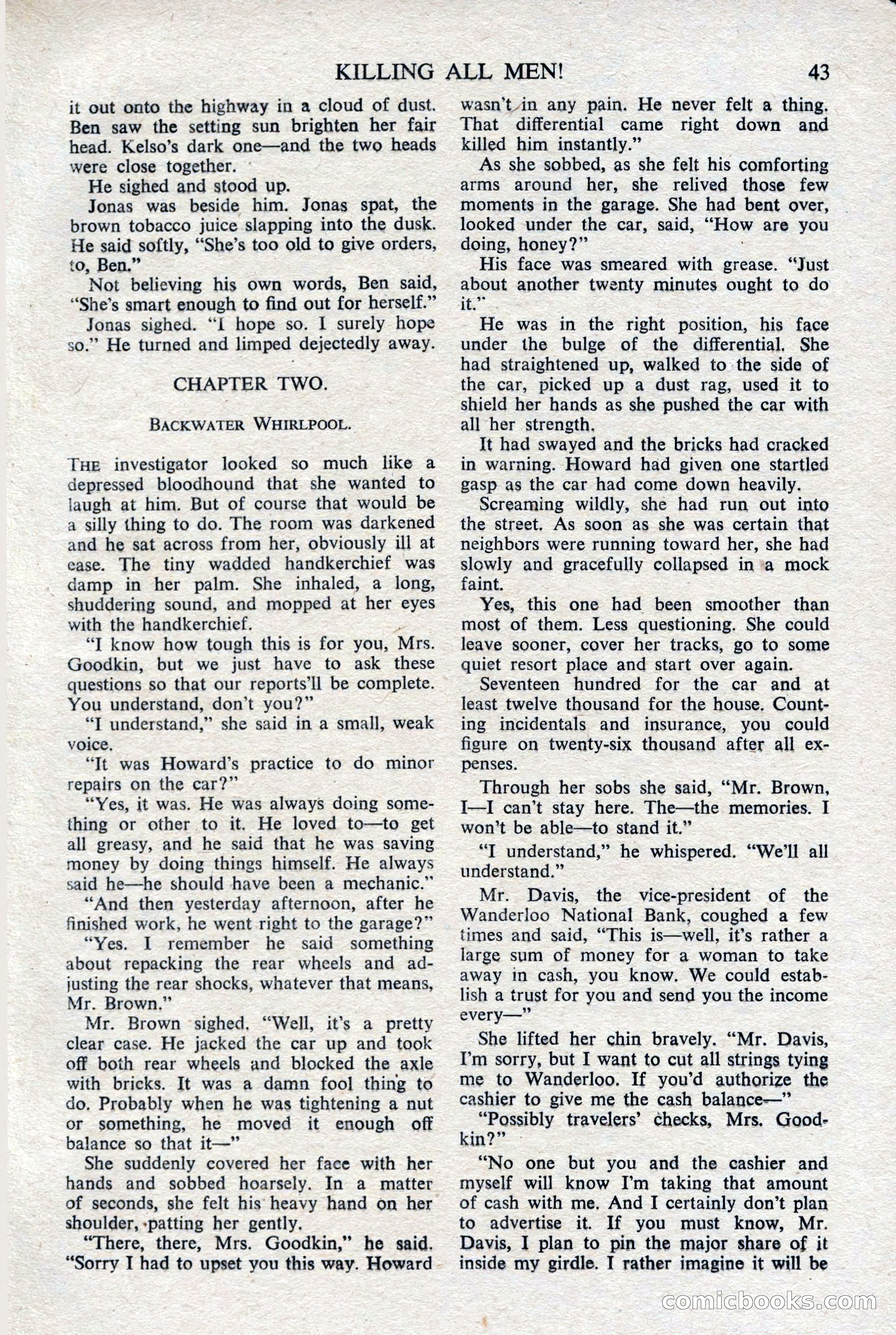 Black Mask (UK), February 1950 — page 45 of 68