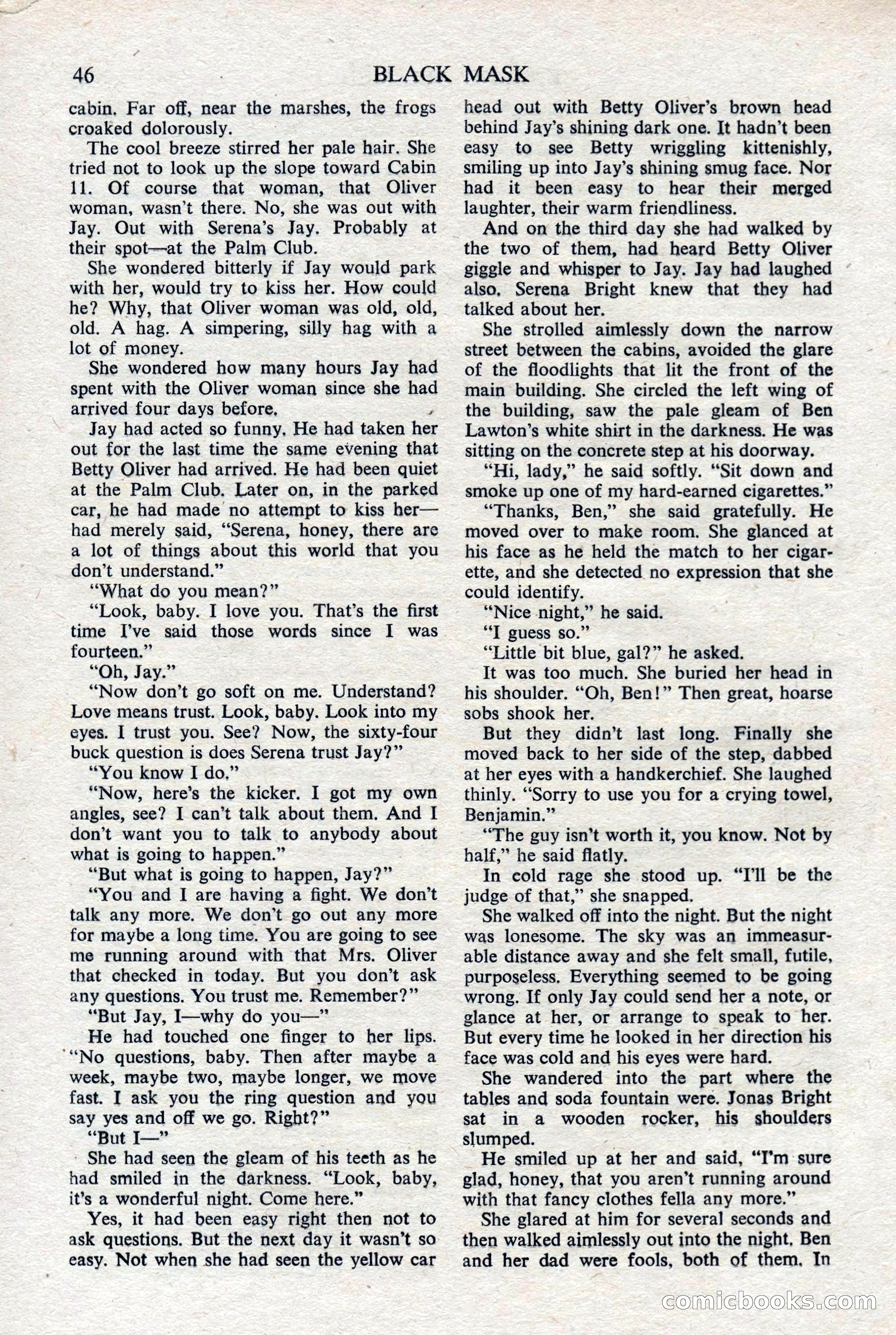 Black Mask (UK), February 1950 — page 48 of 68