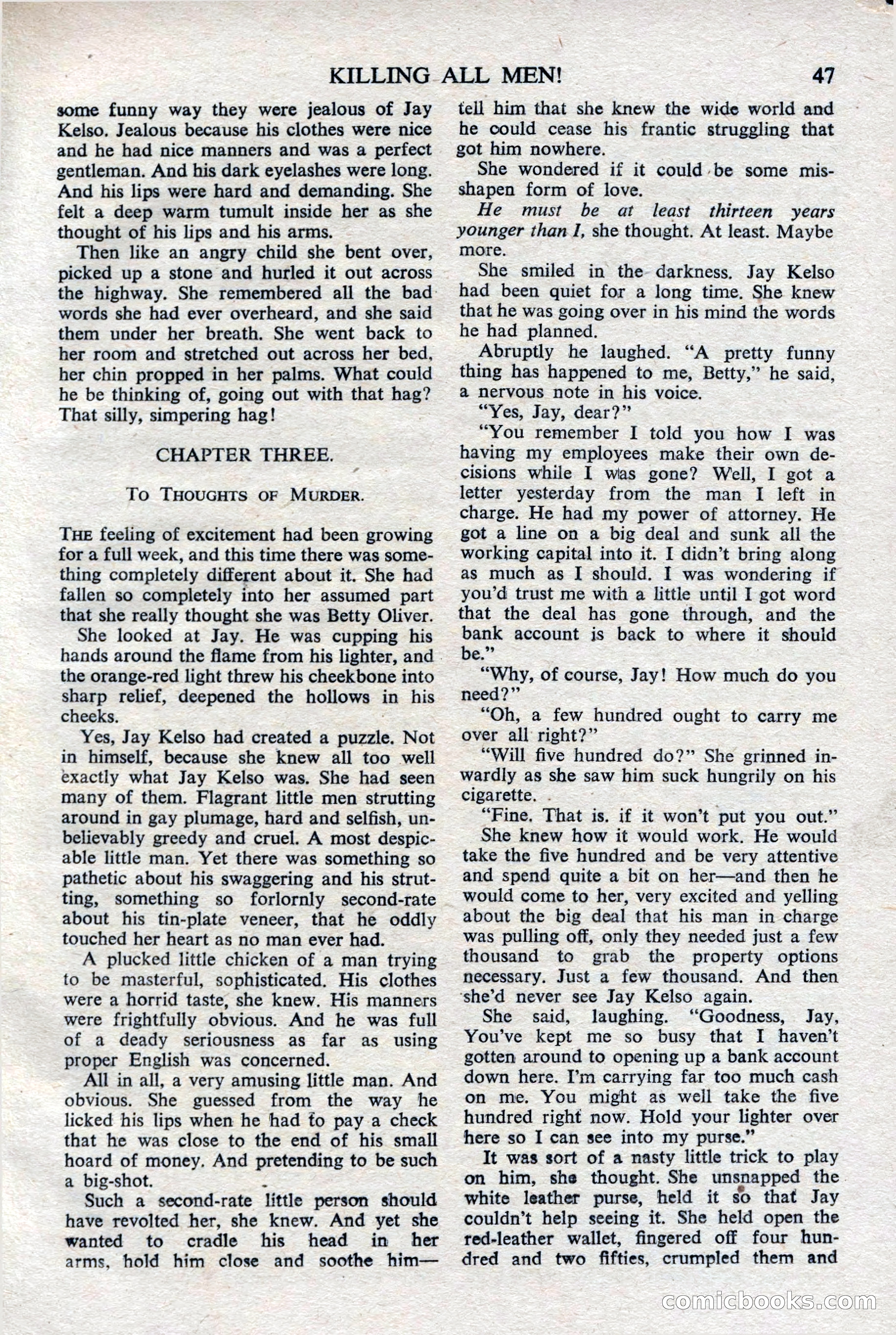 Black Mask (UK), February 1950 — page 49 of 68