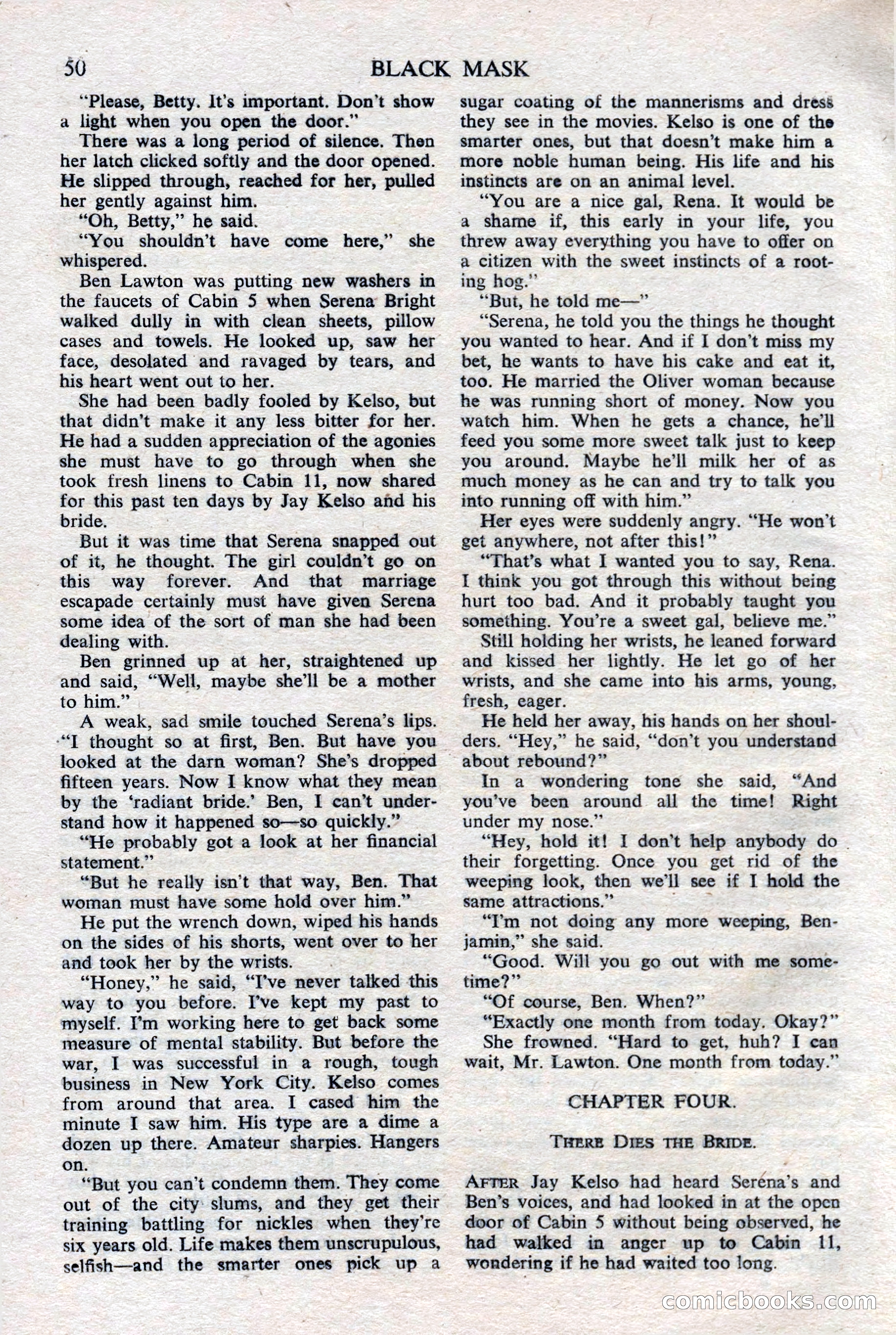 Black Mask (UK), February 1950 — page 52 of 68