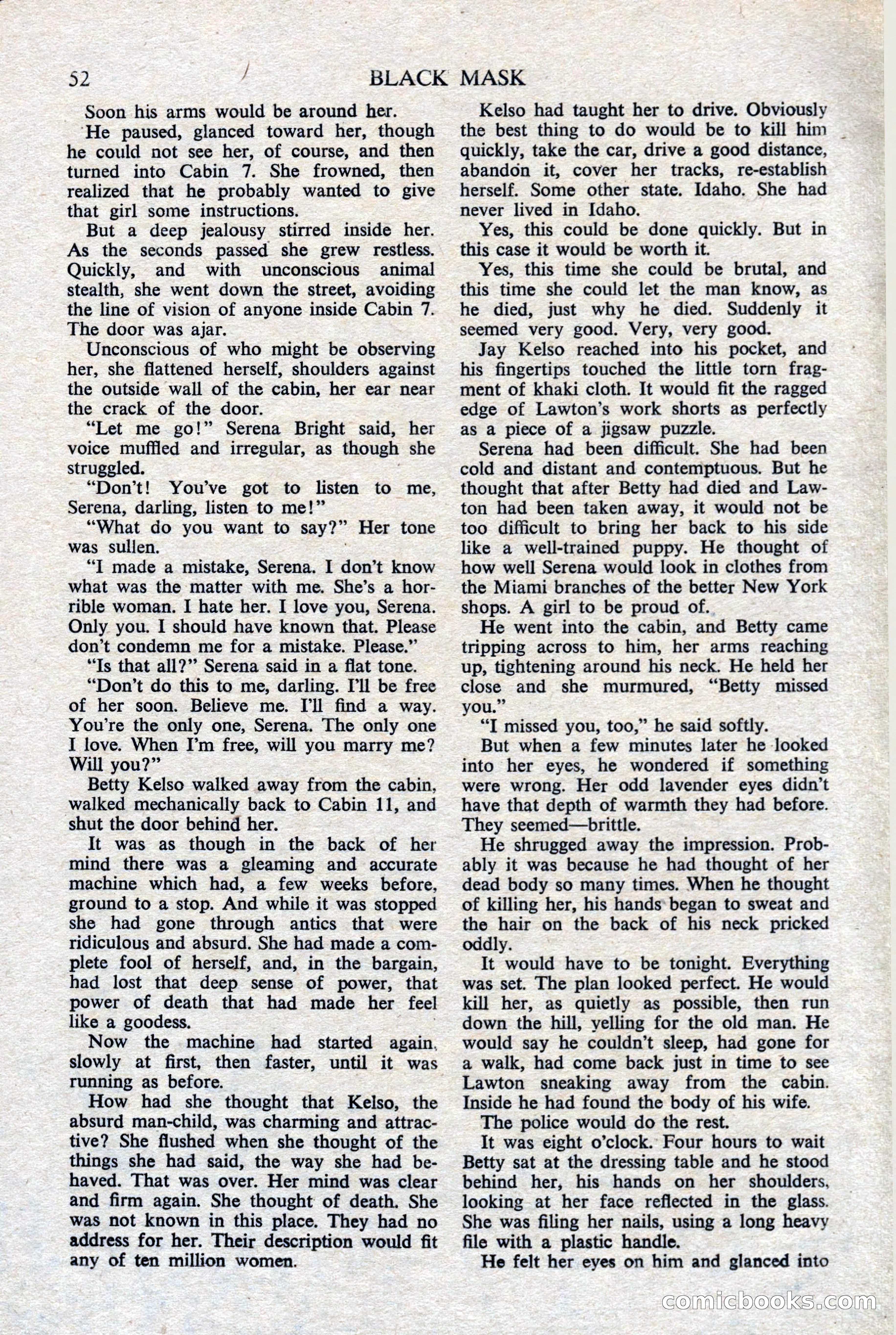 Black Mask (UK), February 1950 — page 54 of 68