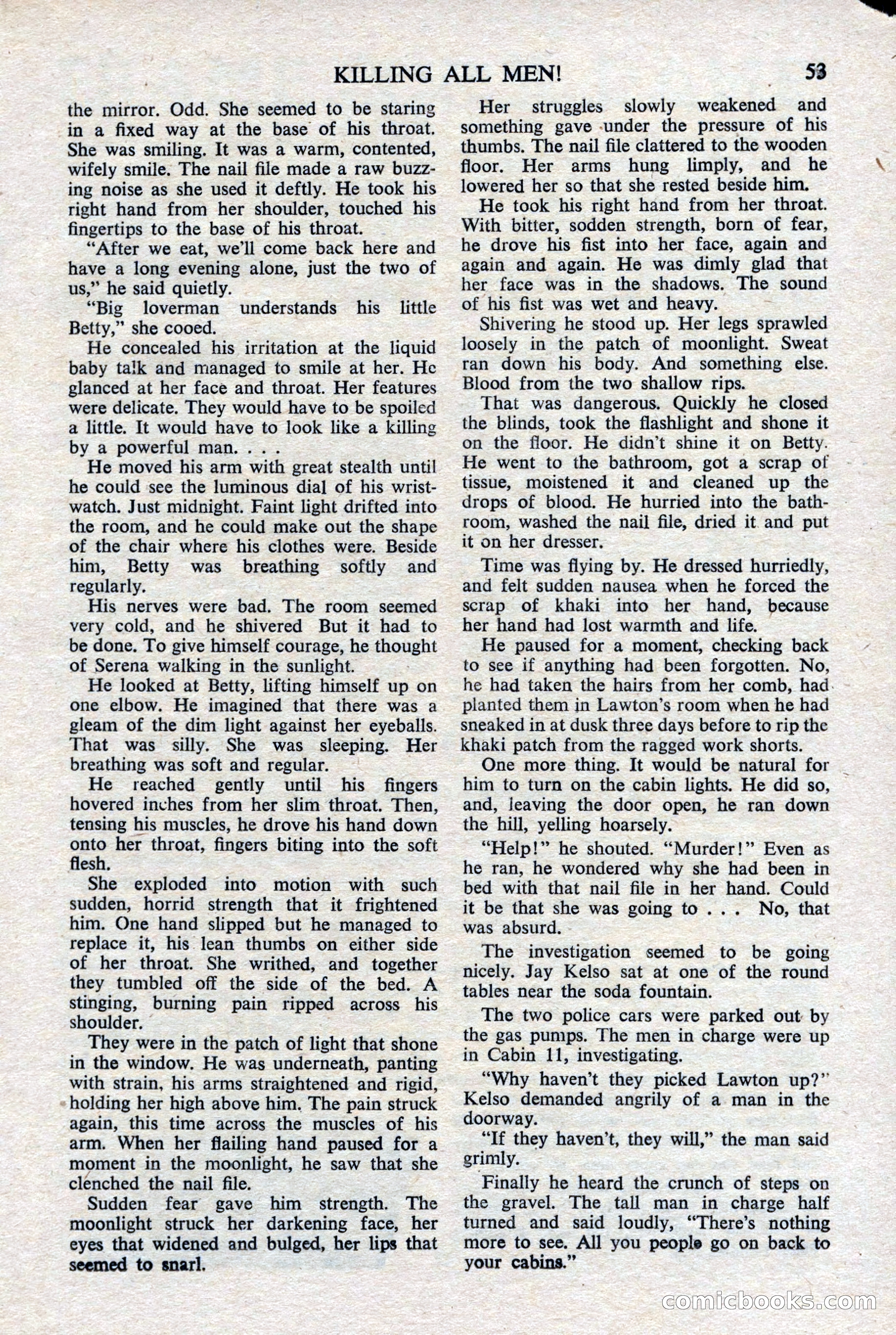 Black Mask (UK), February 1950 — page 55 of 68