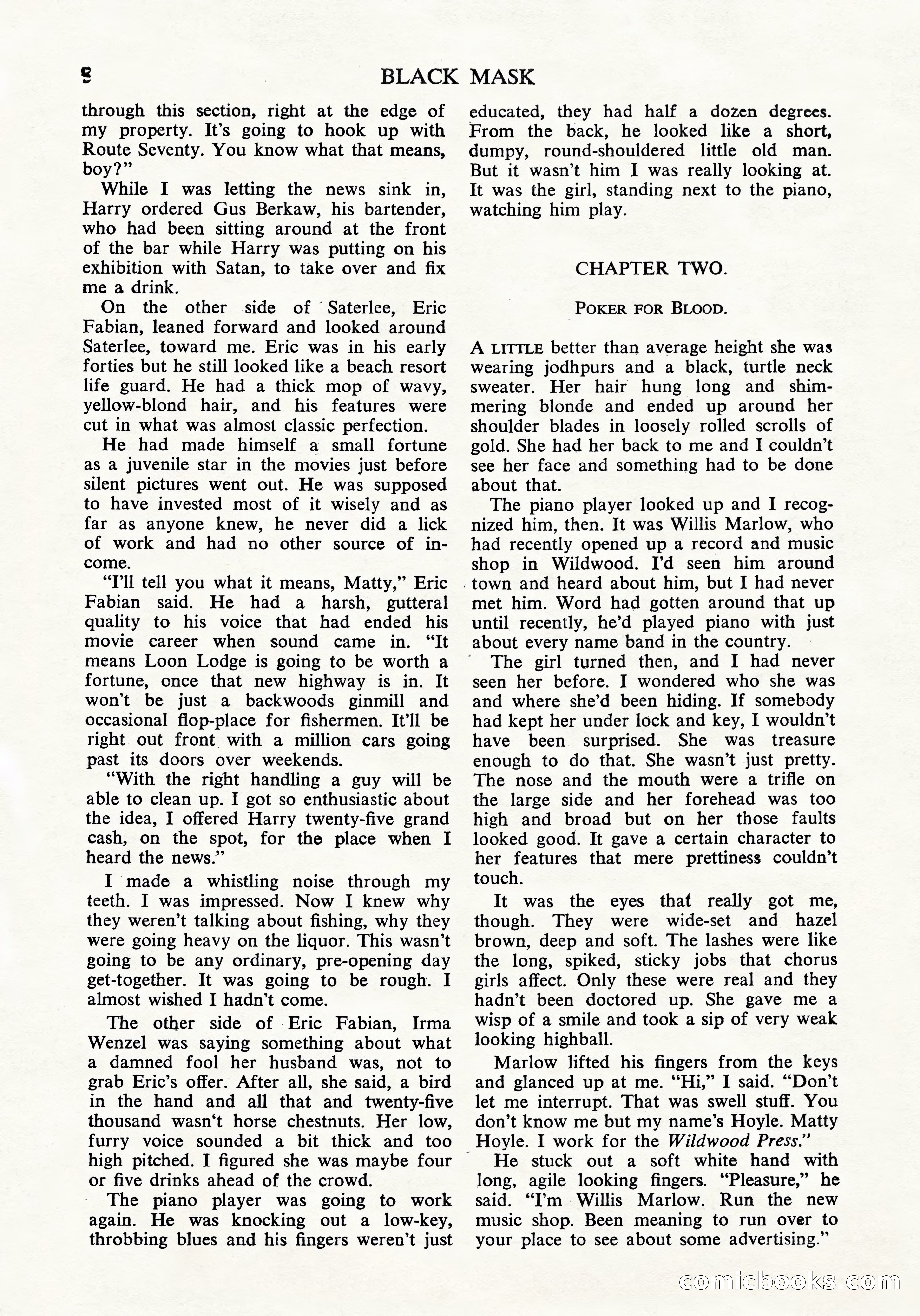 Black Mask (UK Edition), April 1950 — page 10 of 68