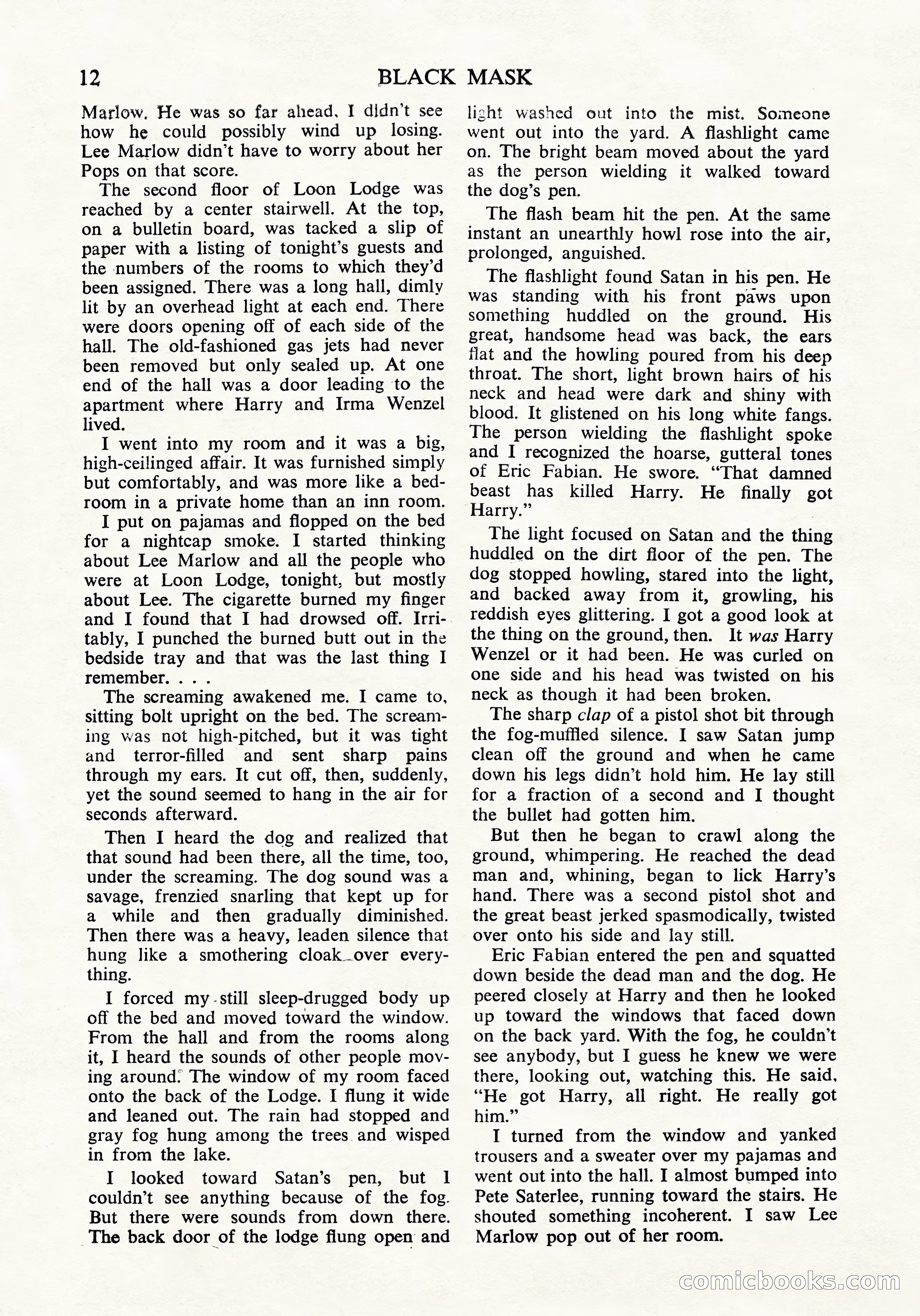 Black Mask (UK Edition), April 1950 — page 14 of 68