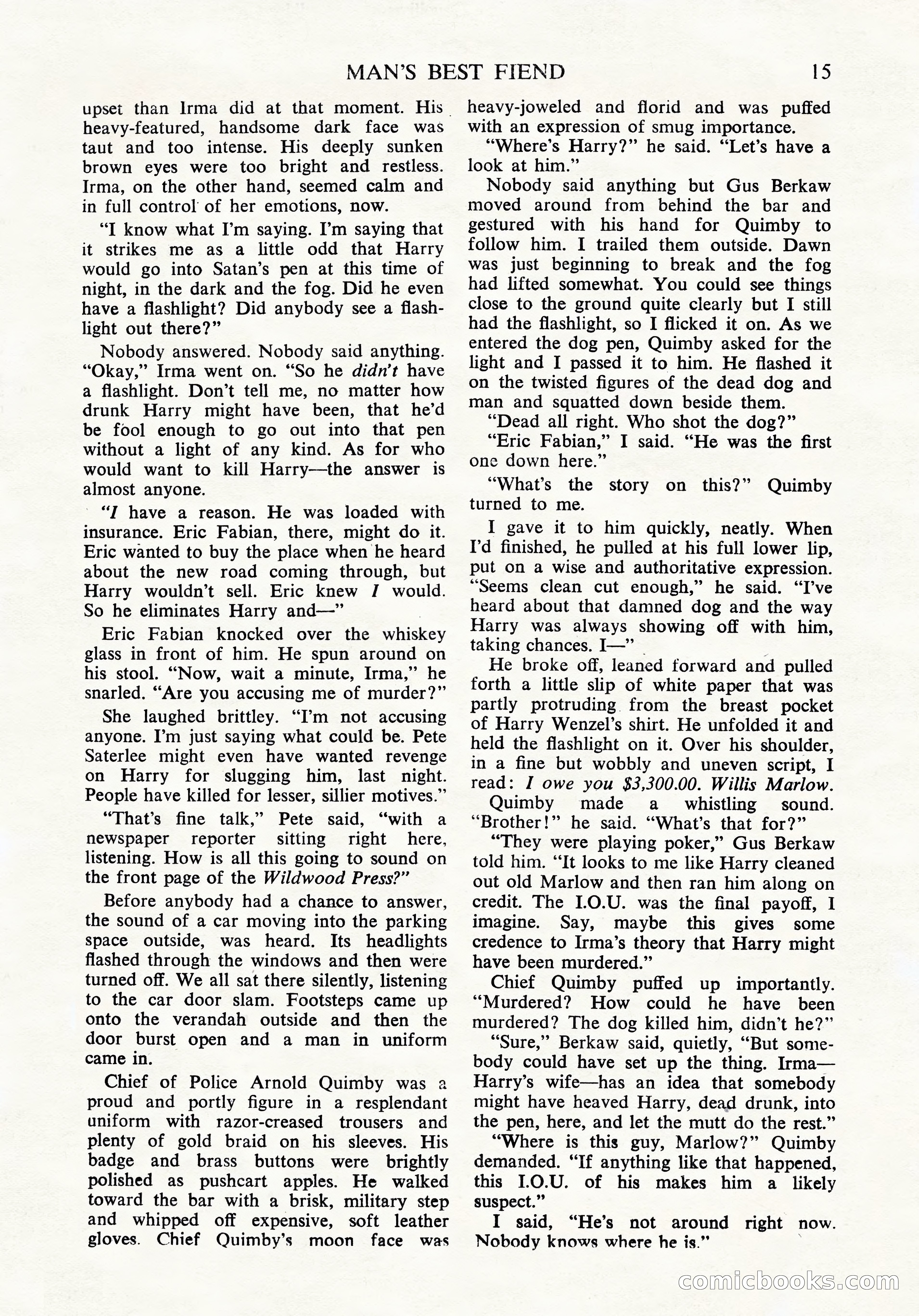 Black Mask (UK Edition), April 1950 — page 17 of 68