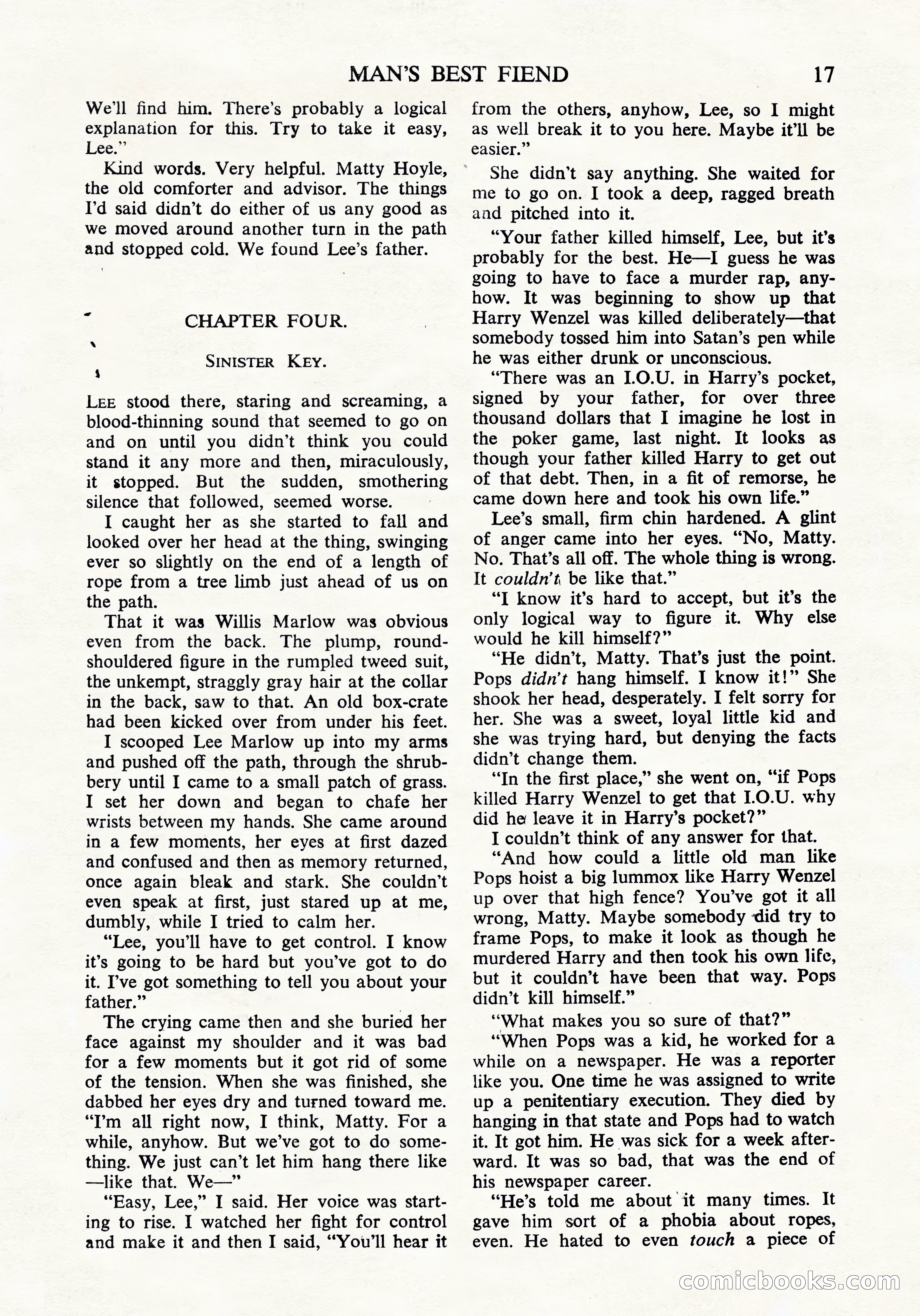 Black Mask (UK Edition), April 1950 — page 19 of 68