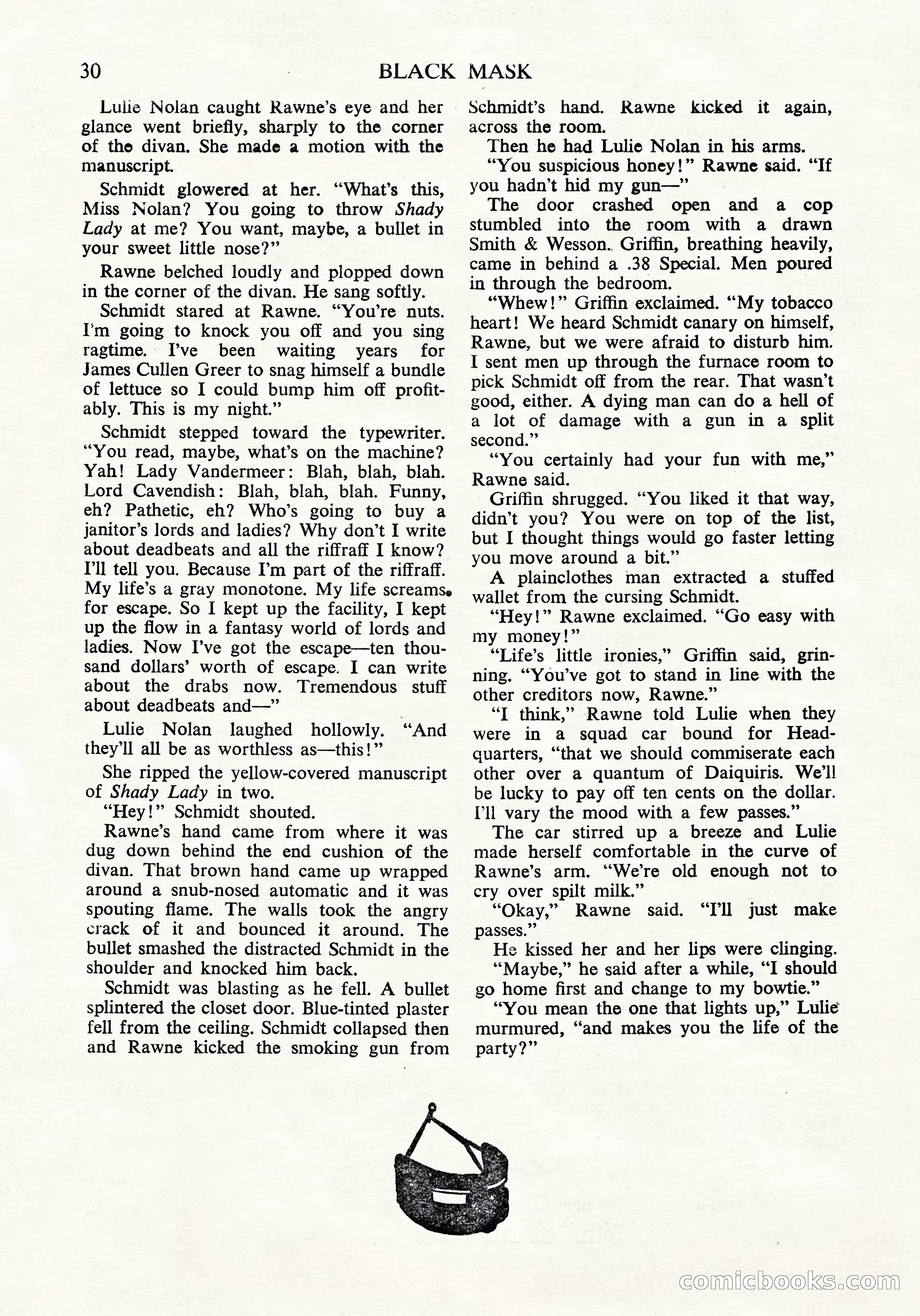 Black Mask (UK Edition), April 1950 — page 32 of 68