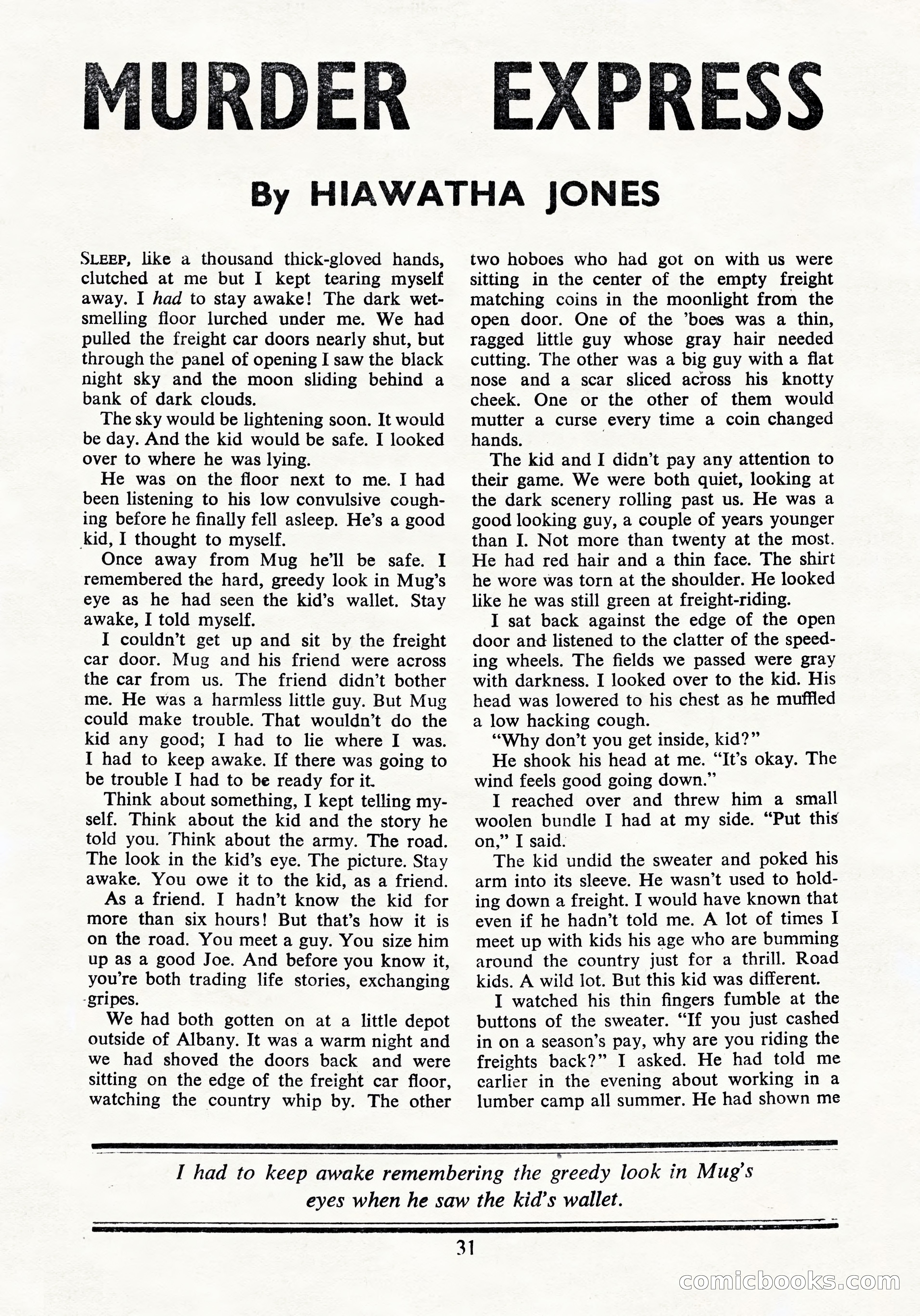 Black Mask (UK Edition), April 1950 — page 33 of 68
