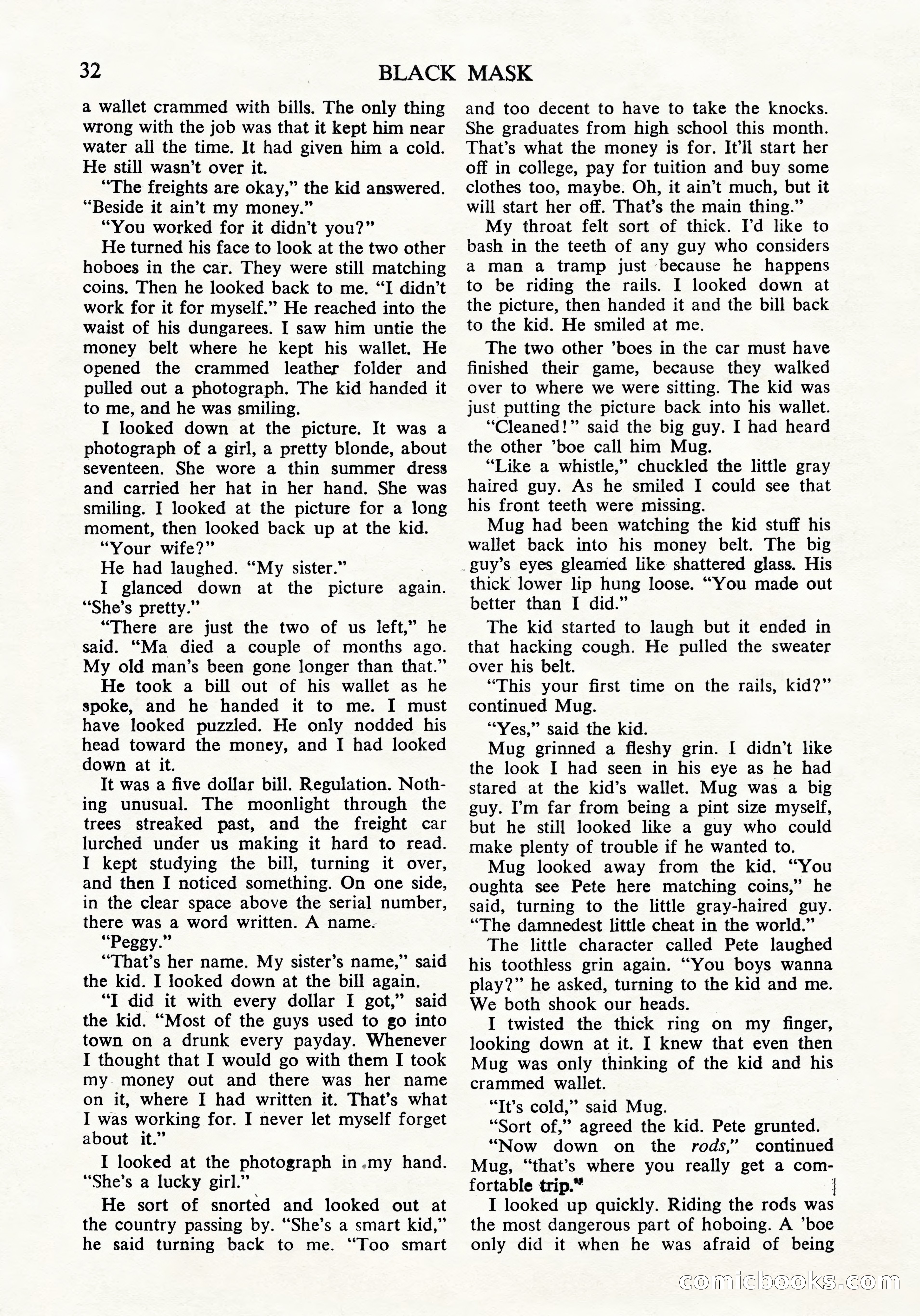 Black Mask (UK Edition), April 1950 — page 34 of 68