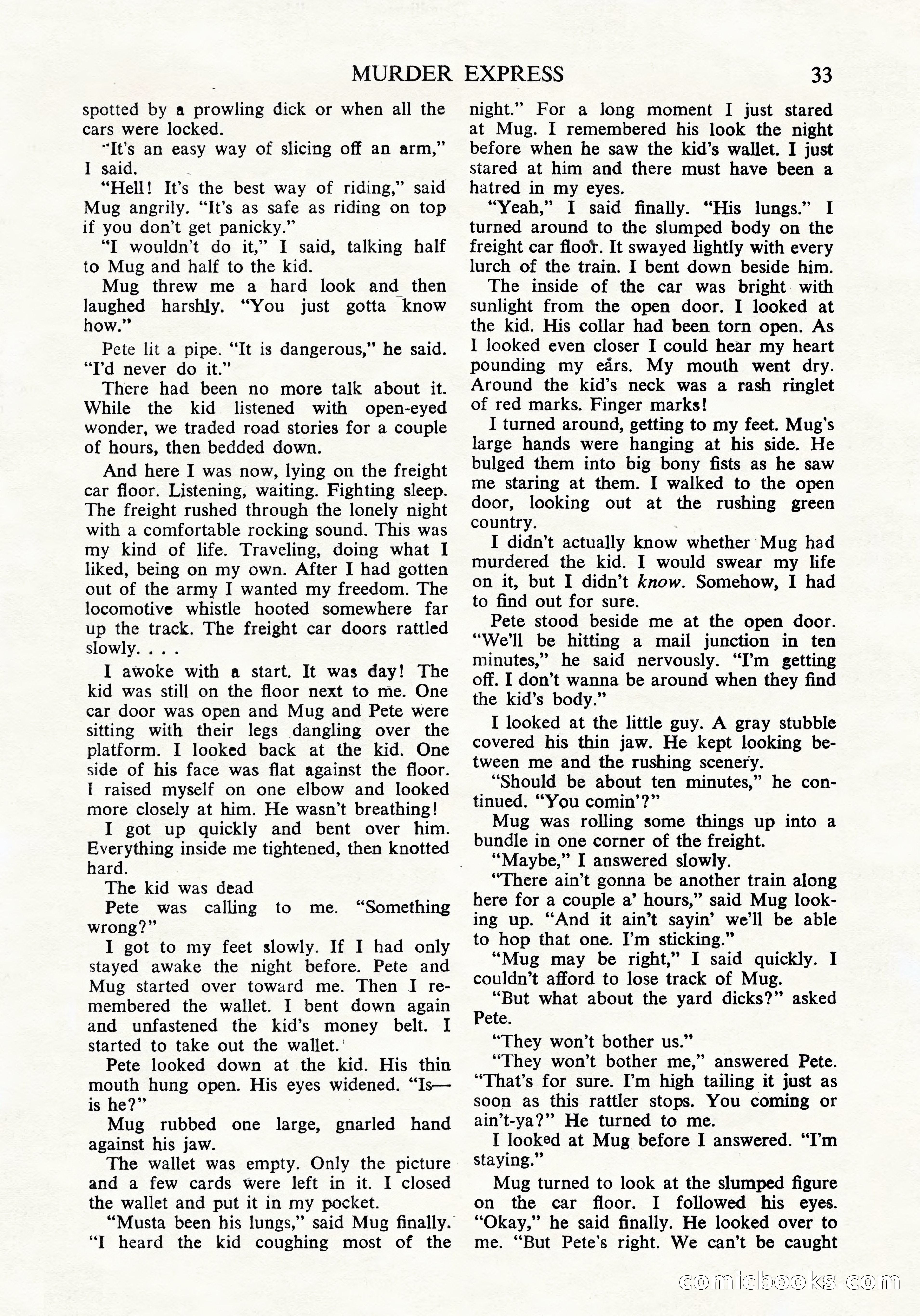 Black Mask (UK Edition), April 1950 — page 35 of 68